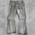 VINTAGE MGY LOW RISE GREY WASH DENIM - 7X32
