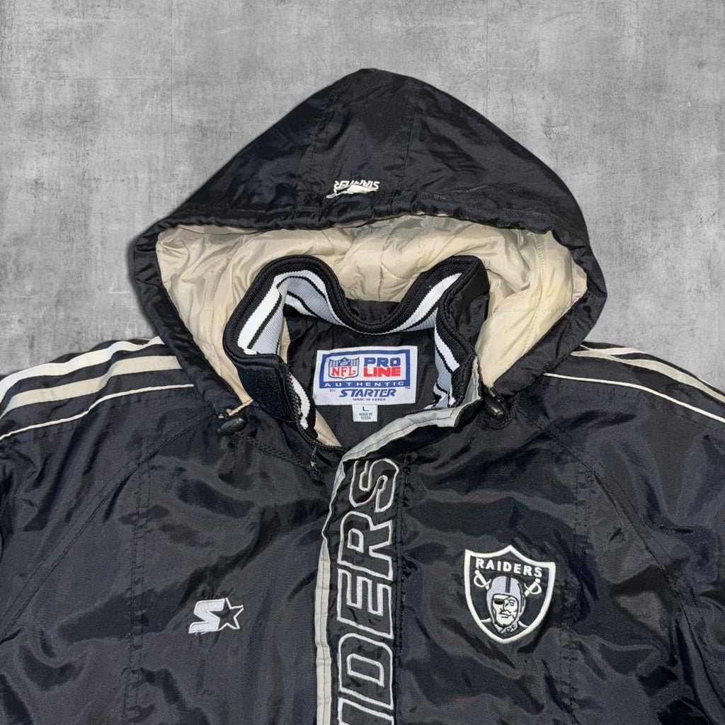 VINTAGE OAKLAND RAIDERS SUPERBOWL 34 STARTER PRO LINE- L