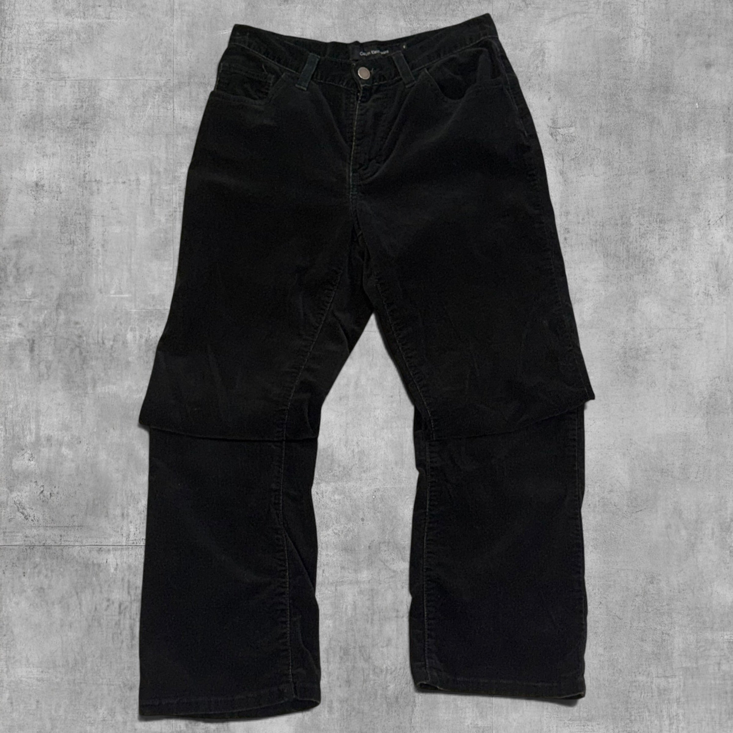 VINTAGE CALVIN KLIEN RELAX FIT BLACK CORDUROY - 6X30