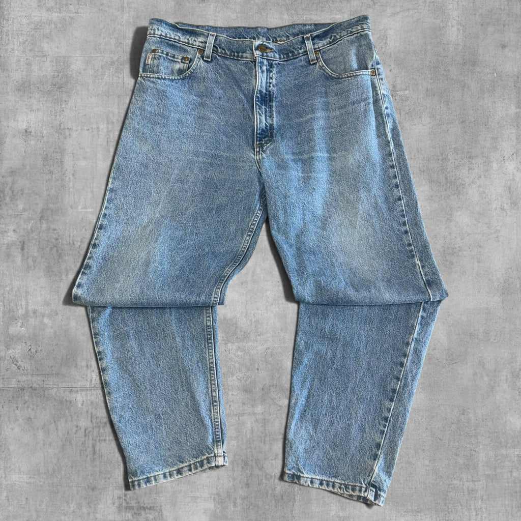 VINTAGE CARHARTT LIGHT BLUE RELAXED FIT DENIM 38X30