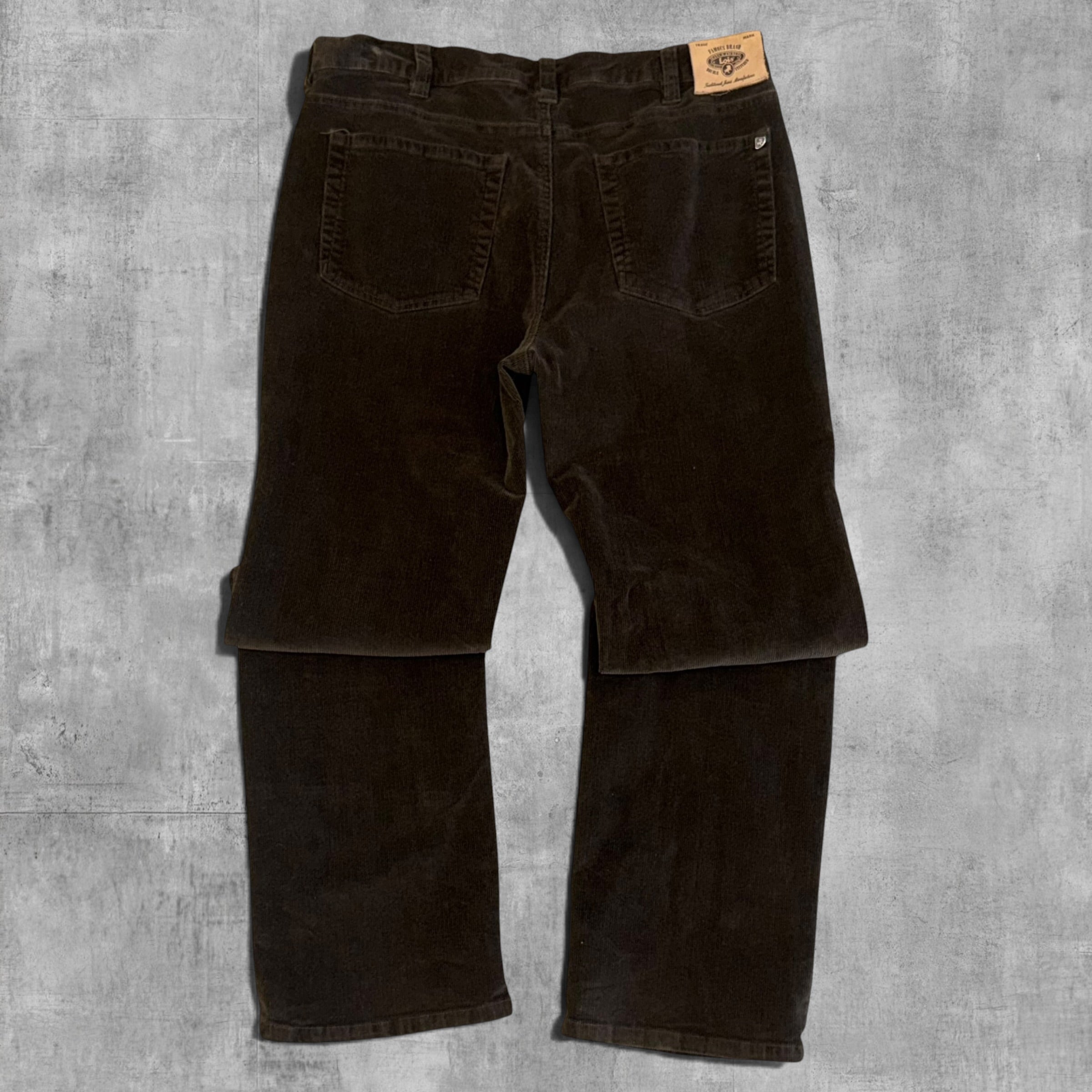 VINTAGE LOIS CHOCOLATE CORDUROY PANT 36X34