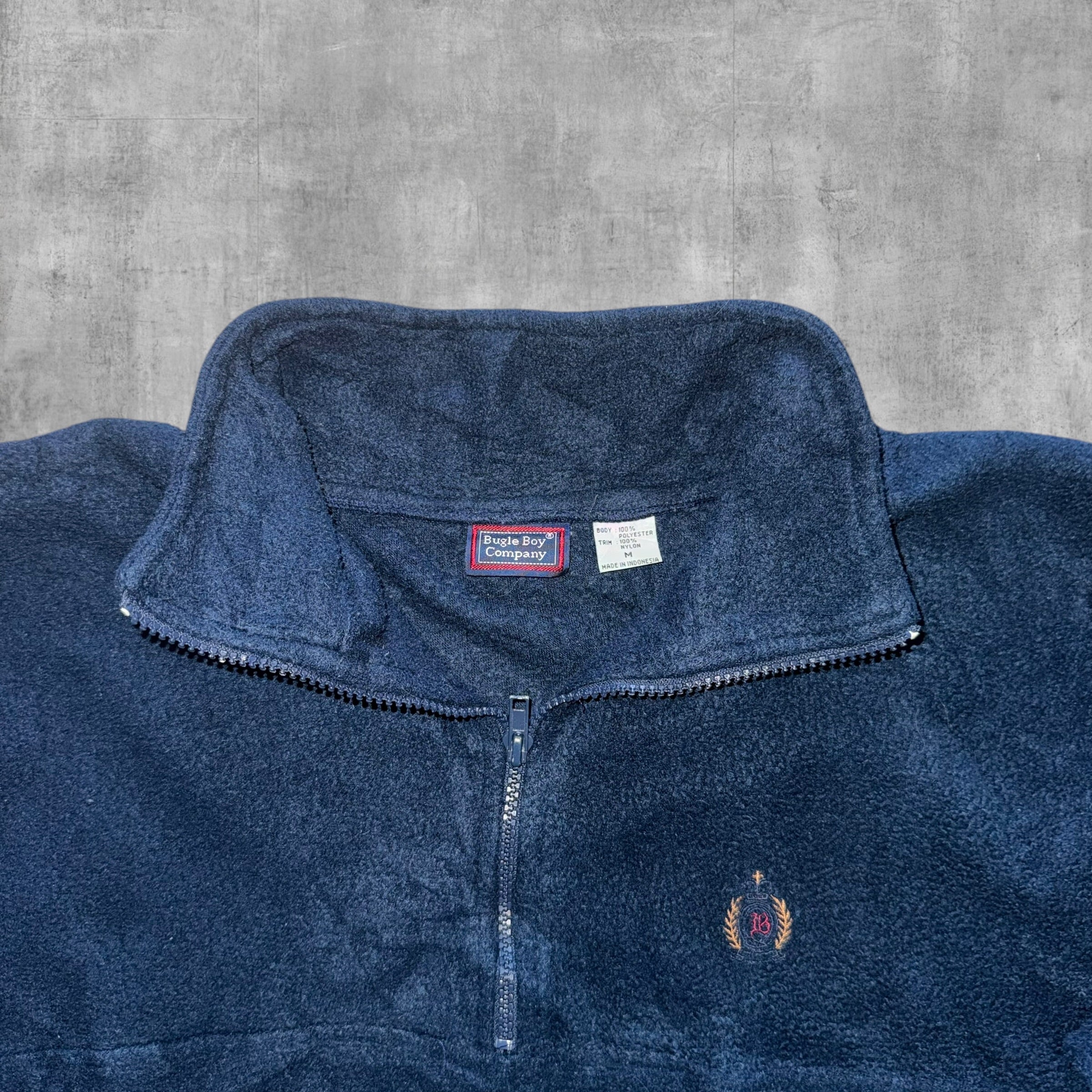 VINTAGE BUGEL BOY QUATER ZIP FLEECE