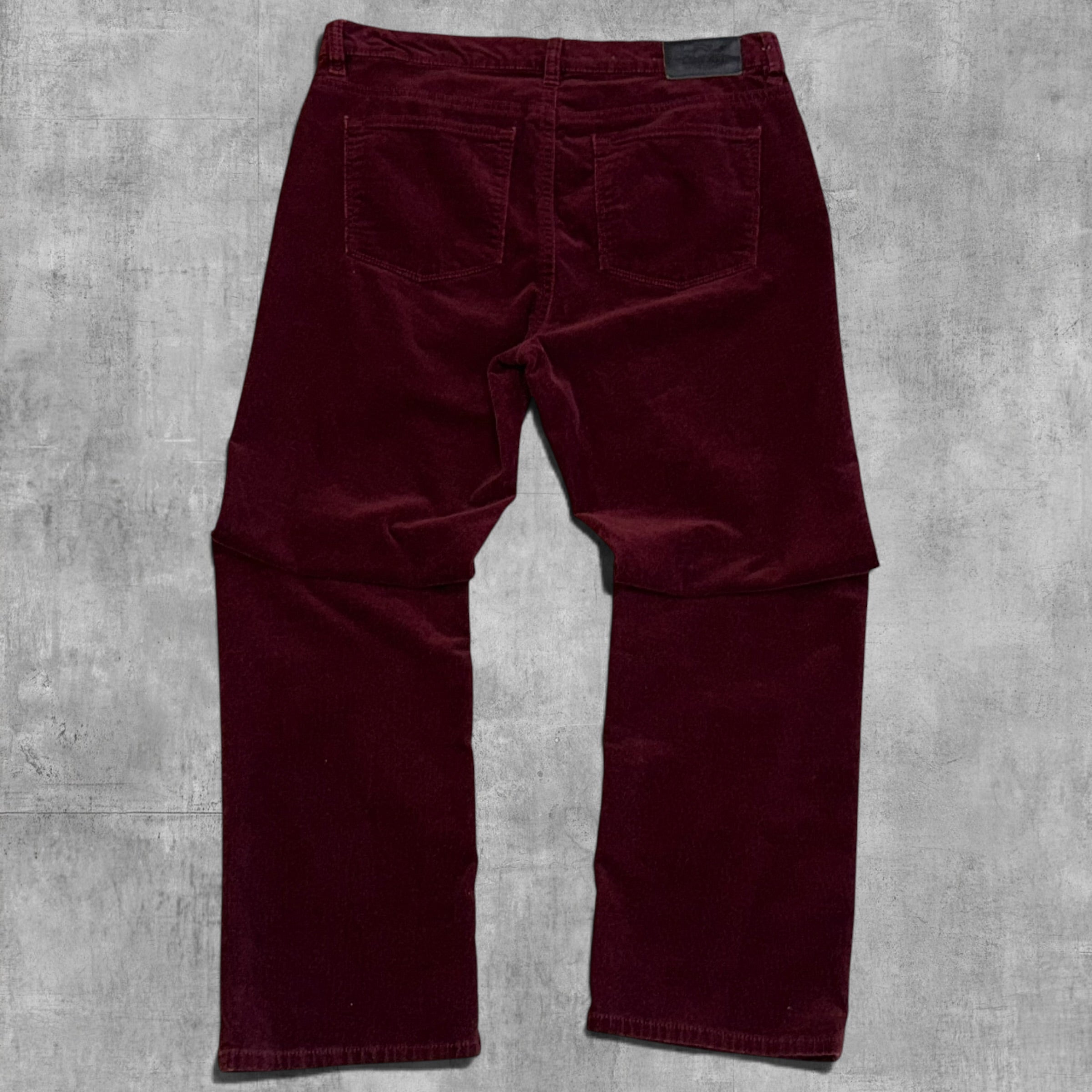 VINTAGE LAUREN RALPH LAUREN STRAIGHT MAROON CORDUROY - 12PX30