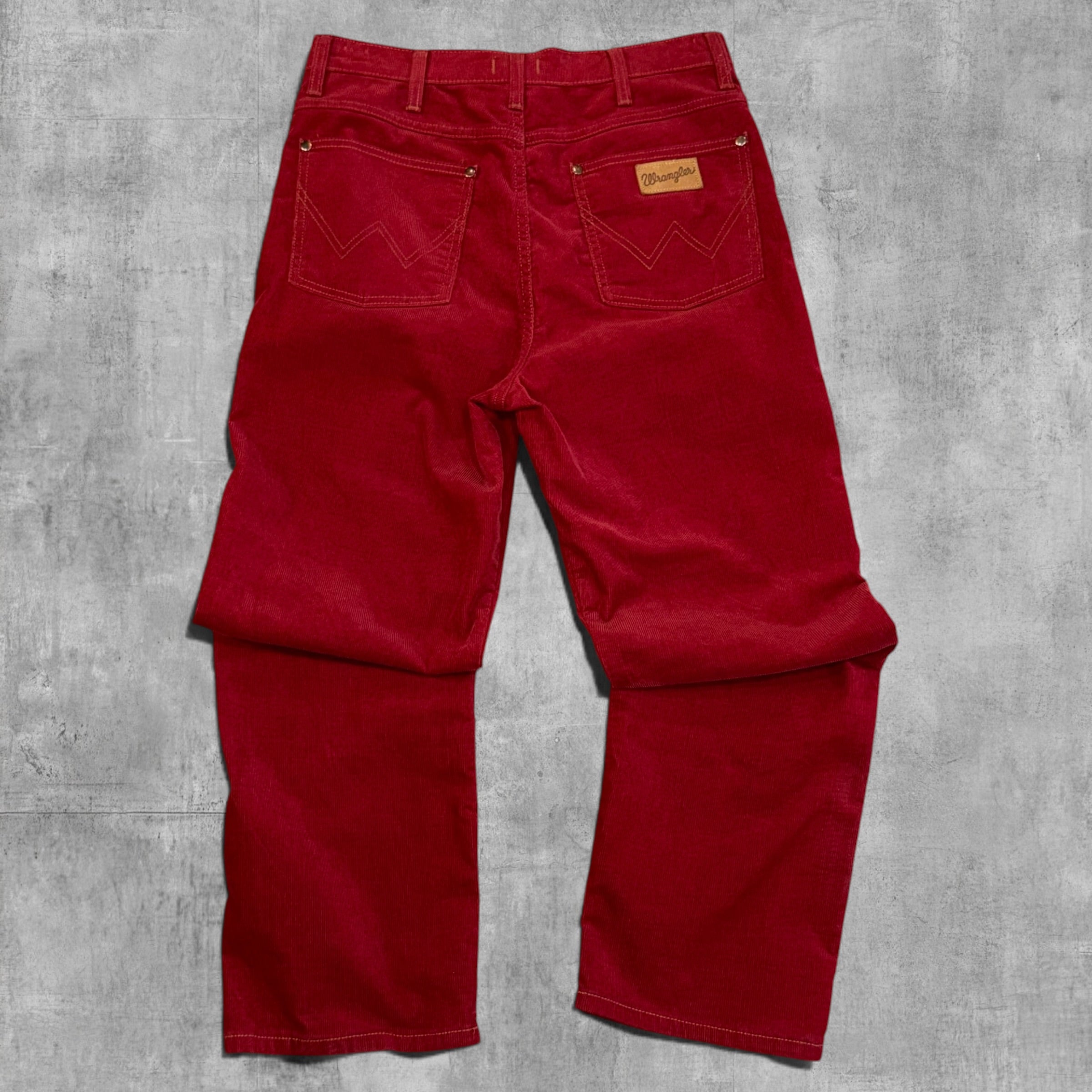 VINTAGE WRANGLER STRAIGHT RED CORDUROY PANT - 8X30