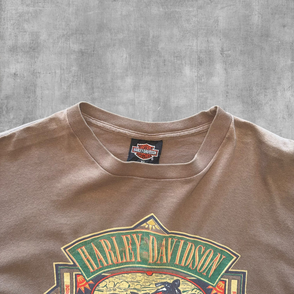 VINTAGE HARLEY DAVIDSON 3D EMBLEM BALTIMORE TEE - 1990 - L