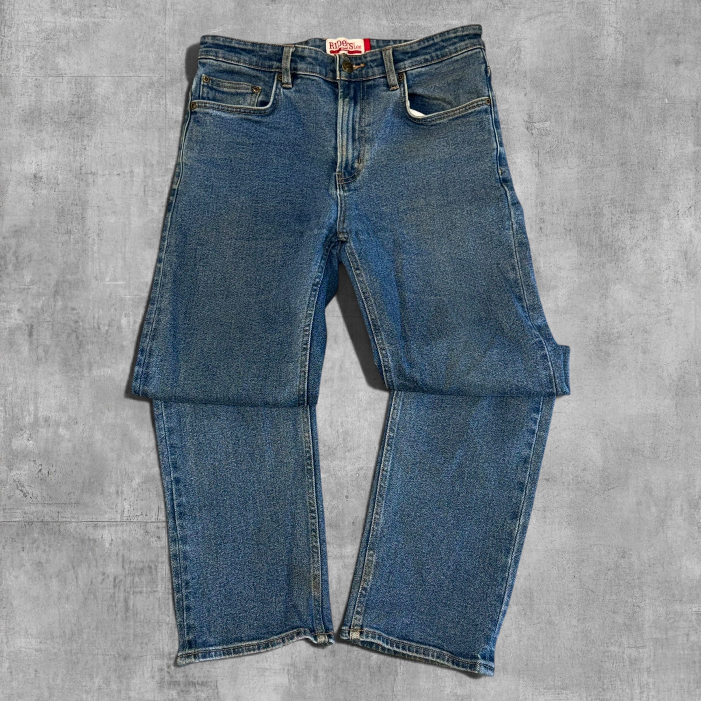 RIDERS BY LEE STRAIGHT LEGGED BLUE WASHED DENIM - 32X32