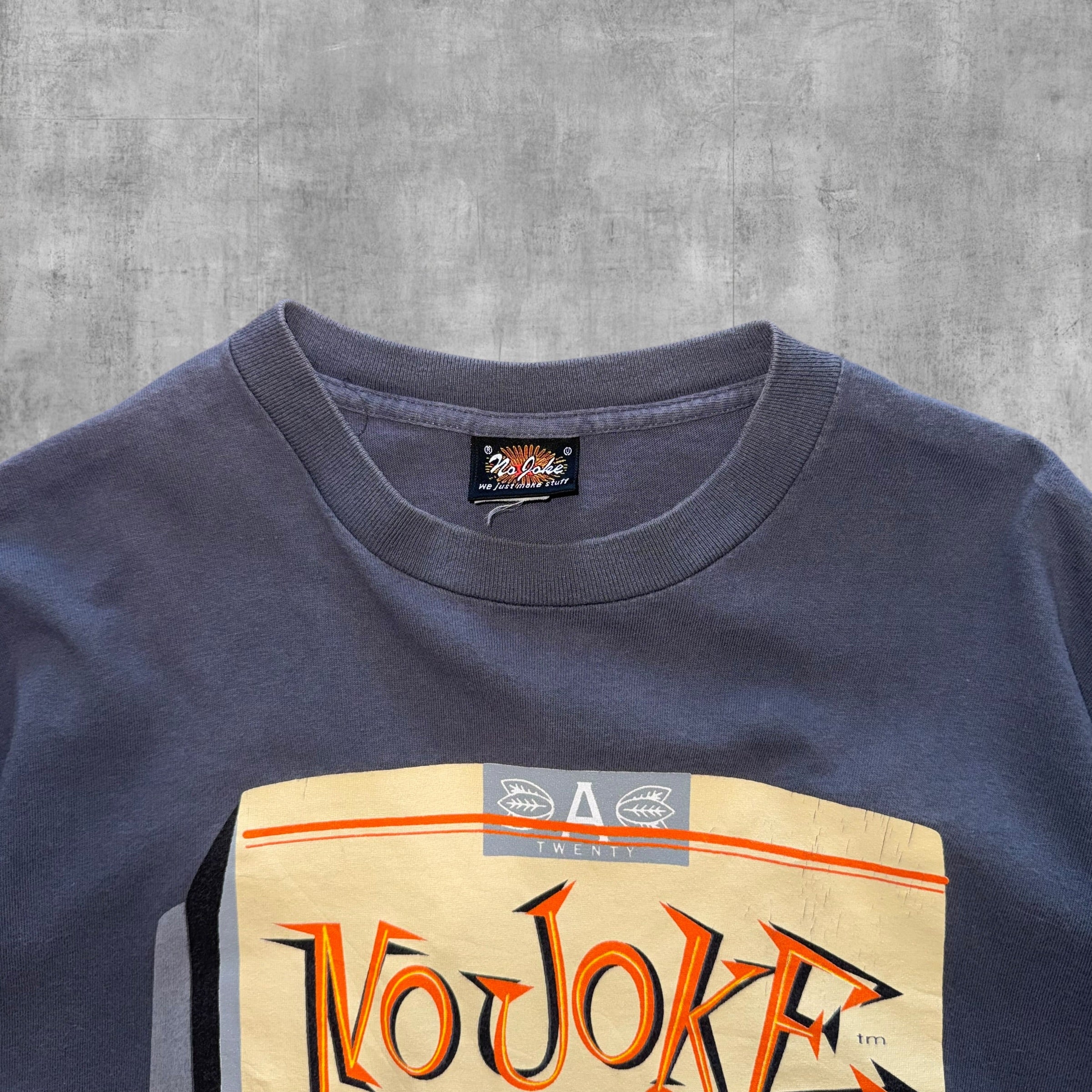 VINTAGE NO JOKE SMOKES TEE - L