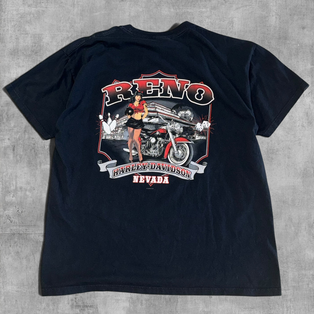HARLEY DAVIDSON RENO NEVADA PIN-UP TEE - XL - 2009