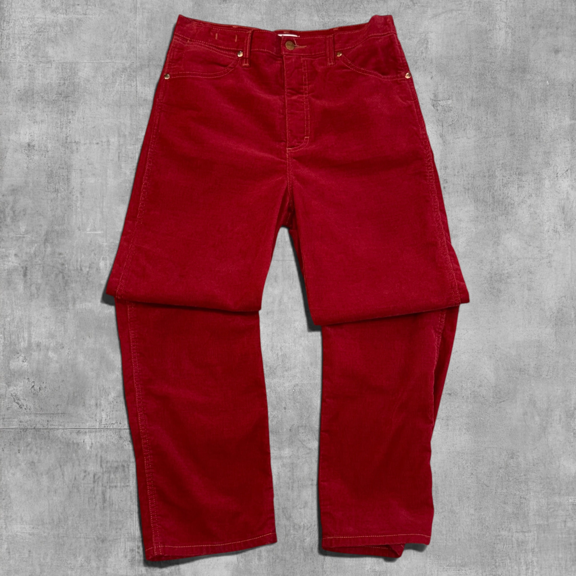 VINTAGE WRANGLER STRAIGHT RED CORDUROY PANT - 8X30
