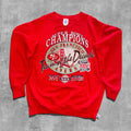 VINTAGE SAN FRANSICO 49ERS SUPERBOWL 24 CHAMPIONS SWEATSHIRT - M