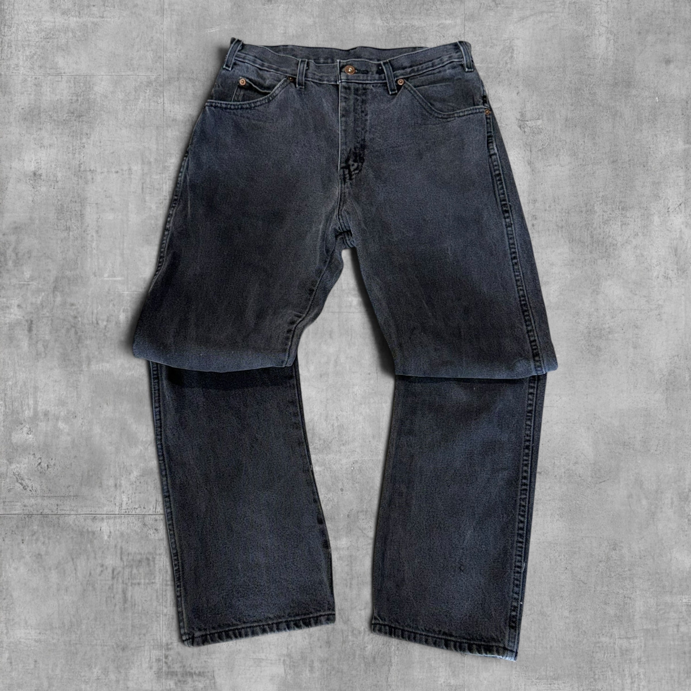 DICKIES BLACK STONE WASHED JEANS - 32X32