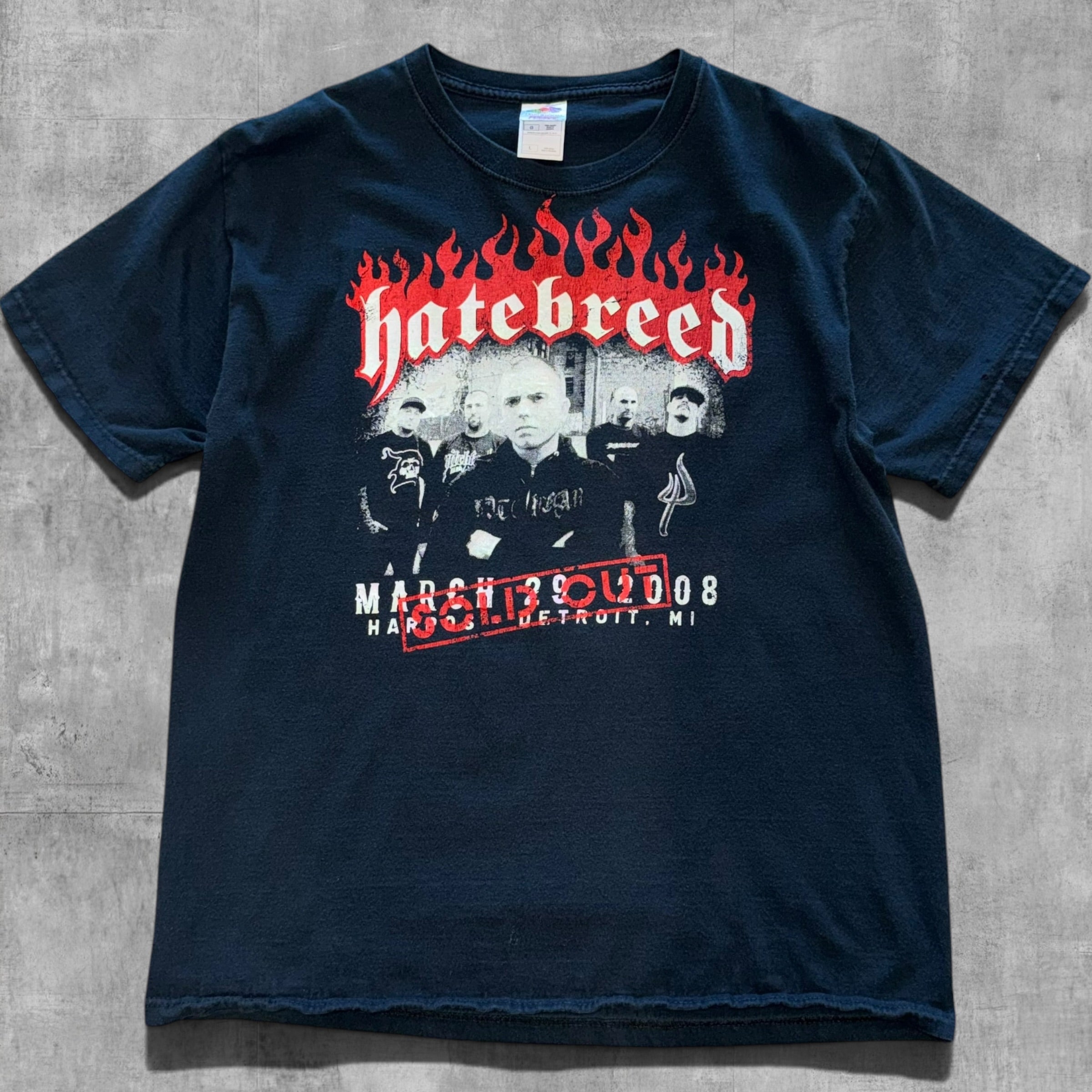 HATEBREED HARPOS I SURVIVED SOLD OUT TOUR TEE - 2008 - L