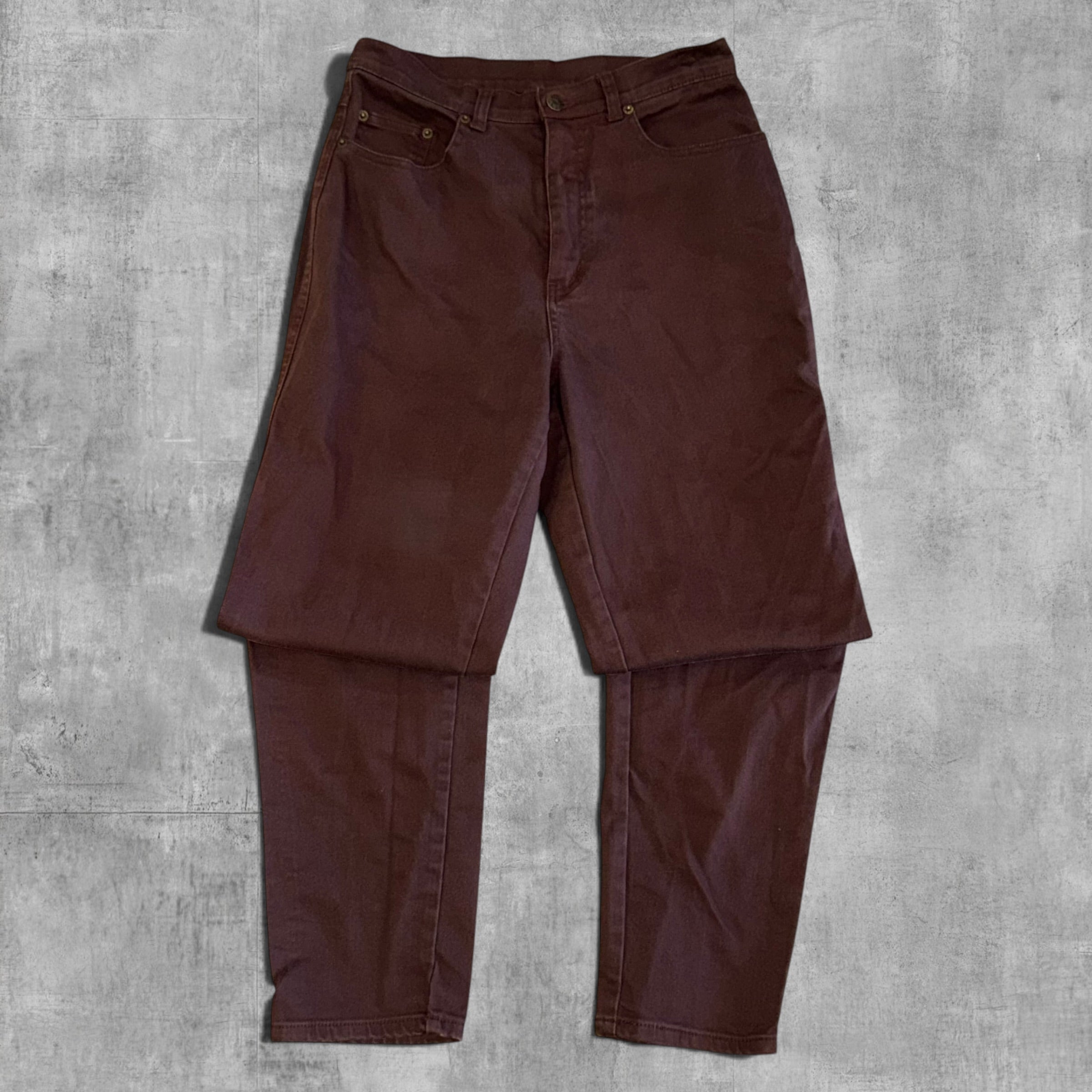 VINTAGE RELAX FIT BROWN DENIM - 10x32