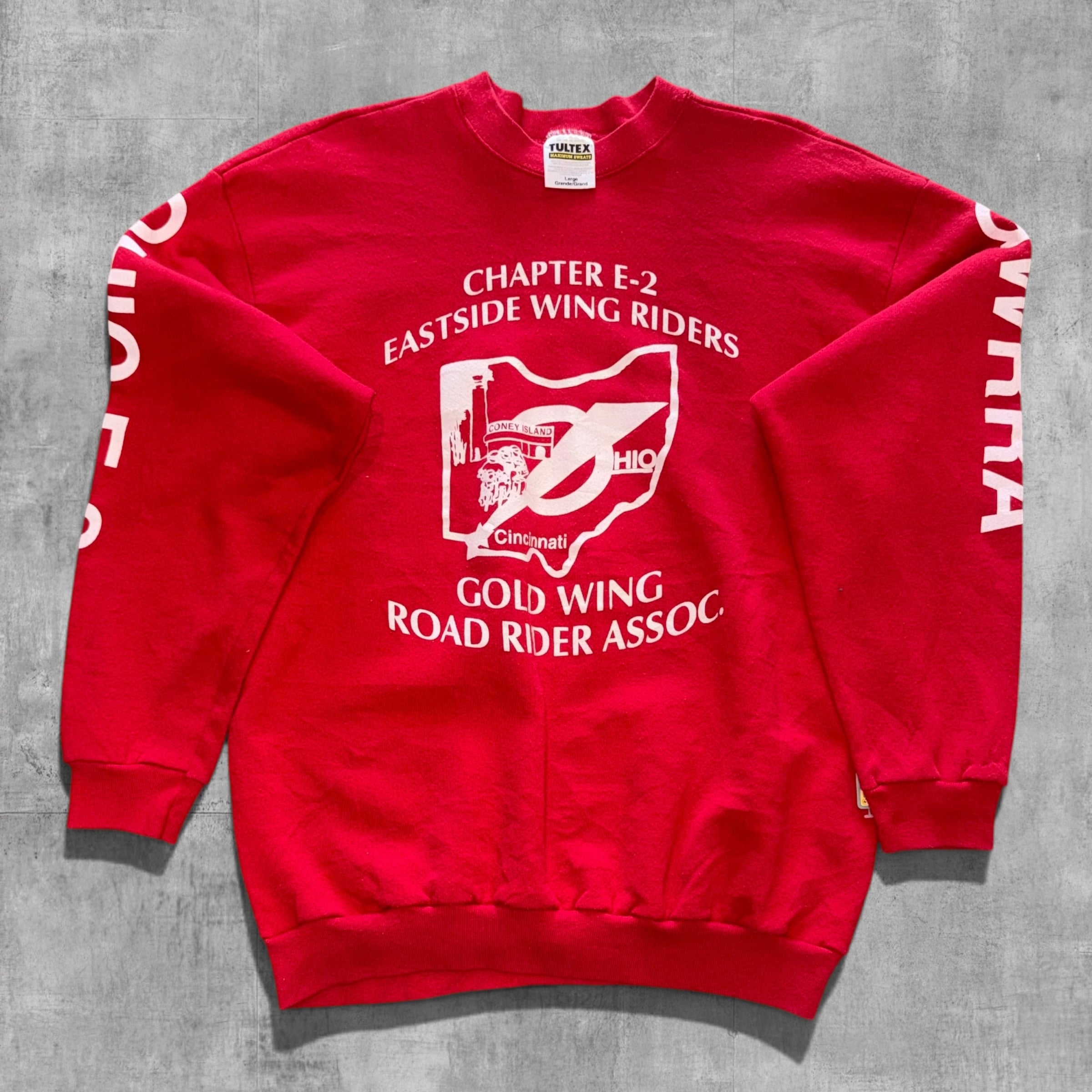 VINTAGE GOLD WING ROAD RIDERS SWEATSHIRT - L