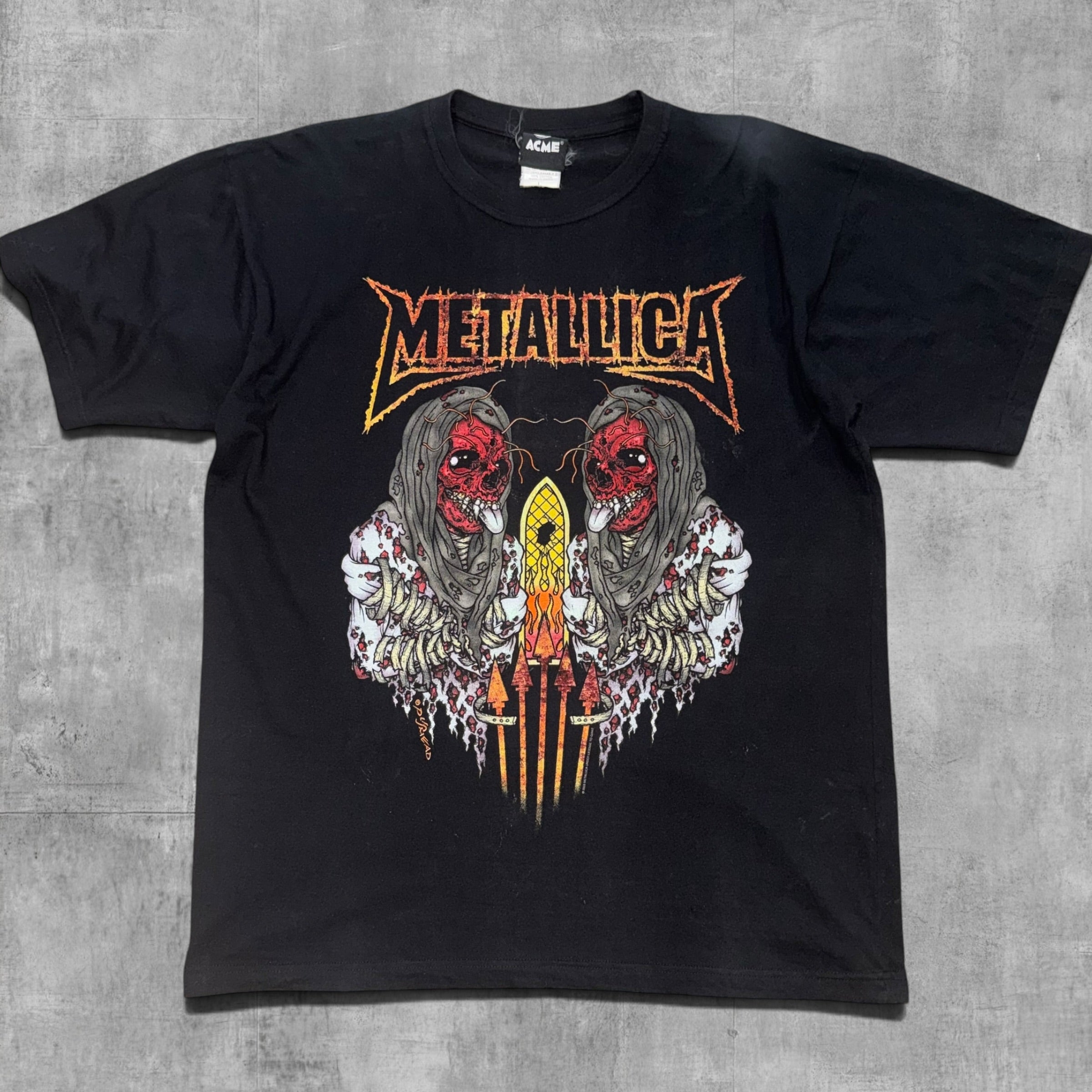 VINTAGE METALLICA, SUMMER SANITARIUM PUSHEAD TEE - 2003 - L