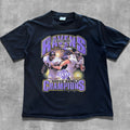 VINTAGE BALTIMORE RAVENS CHAMPIONS NFL TEE - XL