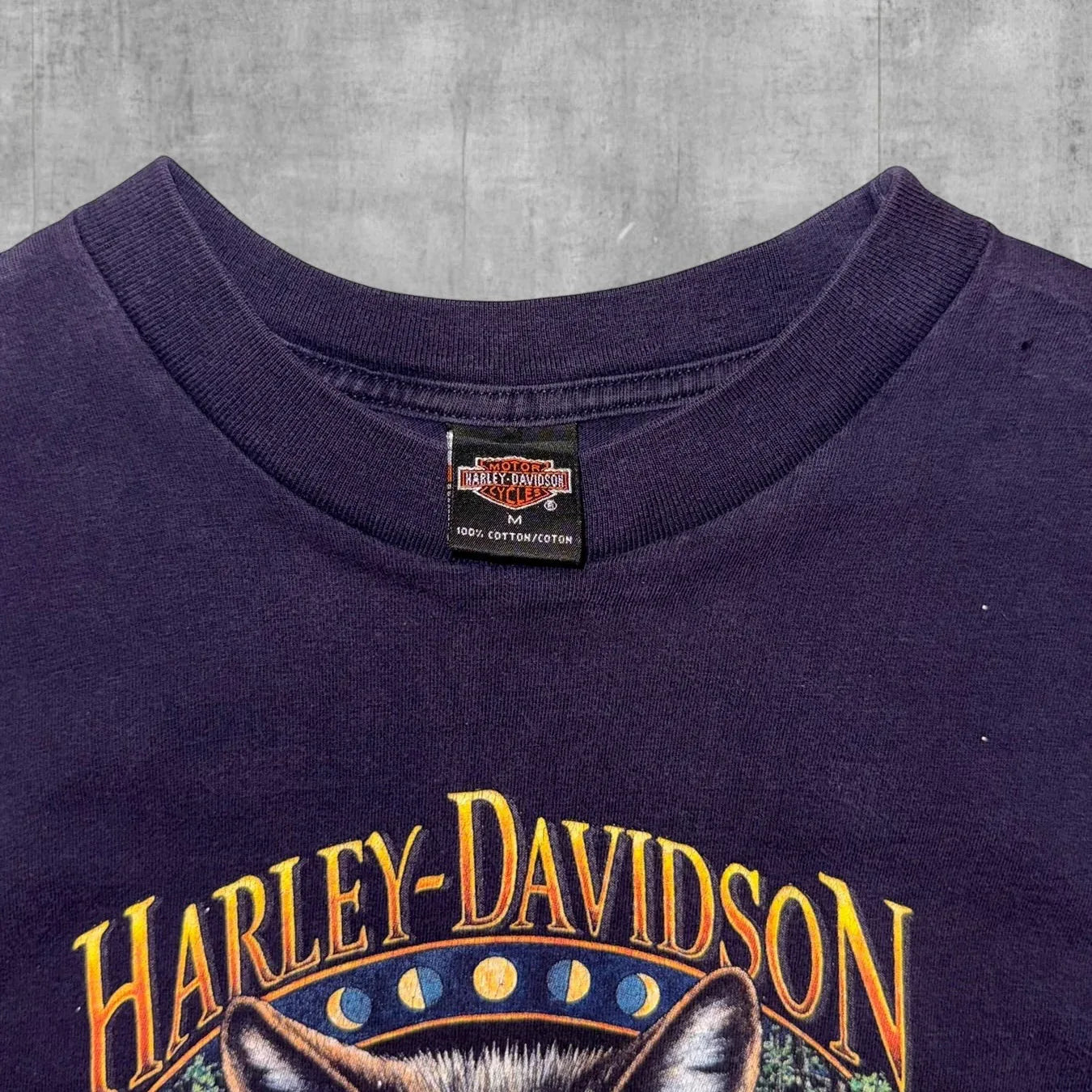 VINTAGE HARLEY DAVIDSON YELLOWSTONE WOLF TEE - Grandmaster Vintage