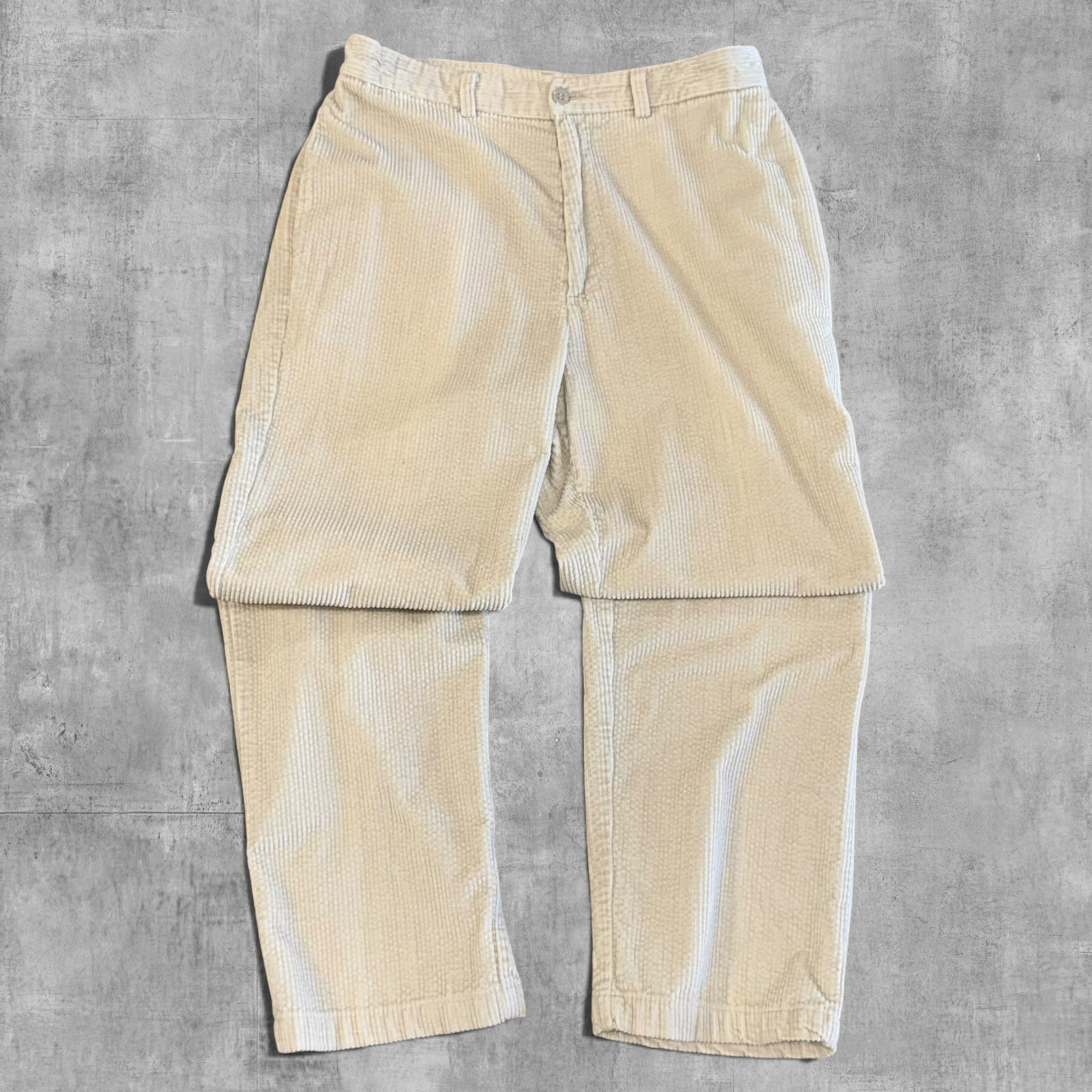 VINTAGE DKNY CREAM CORDUROY - 36X29