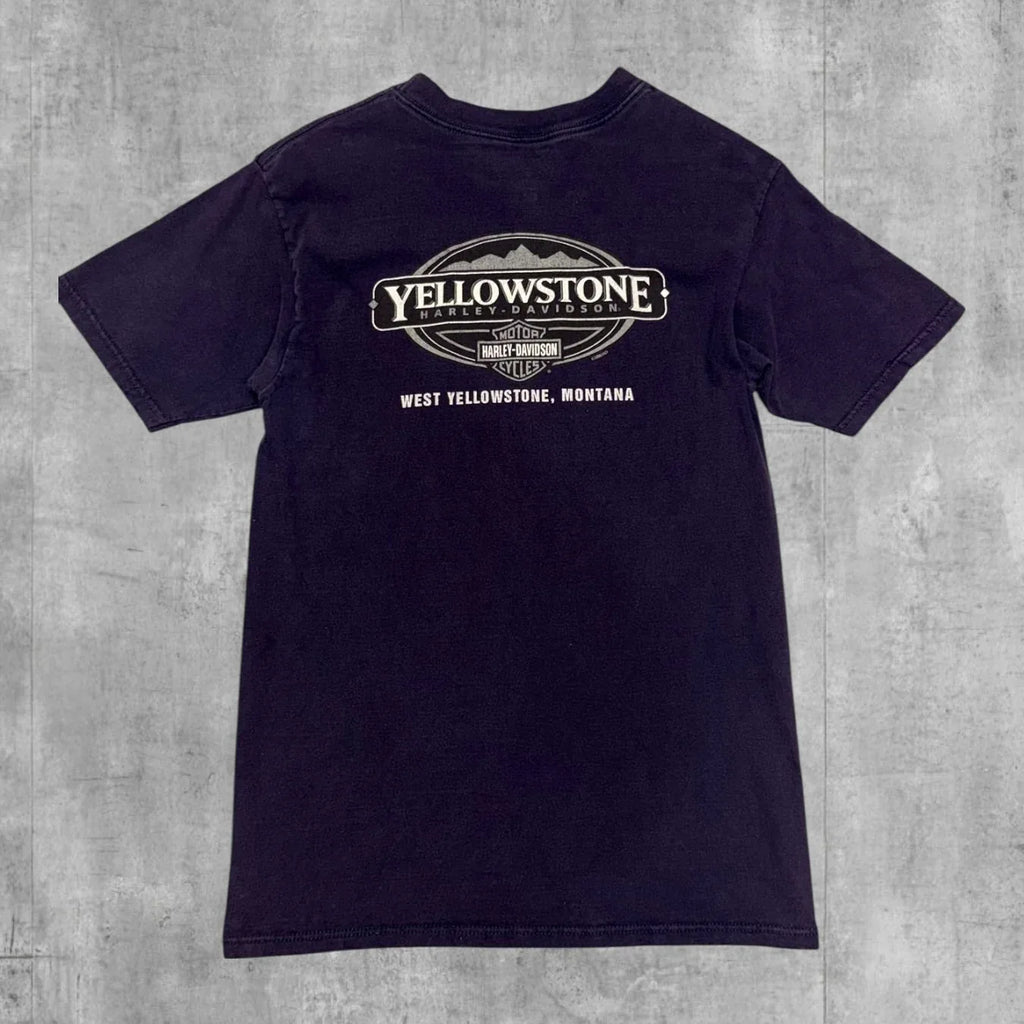VINTAGE HARLEY DAVIDSON YELLOWSTONE WOLF TEE - Grandmaster Vintage