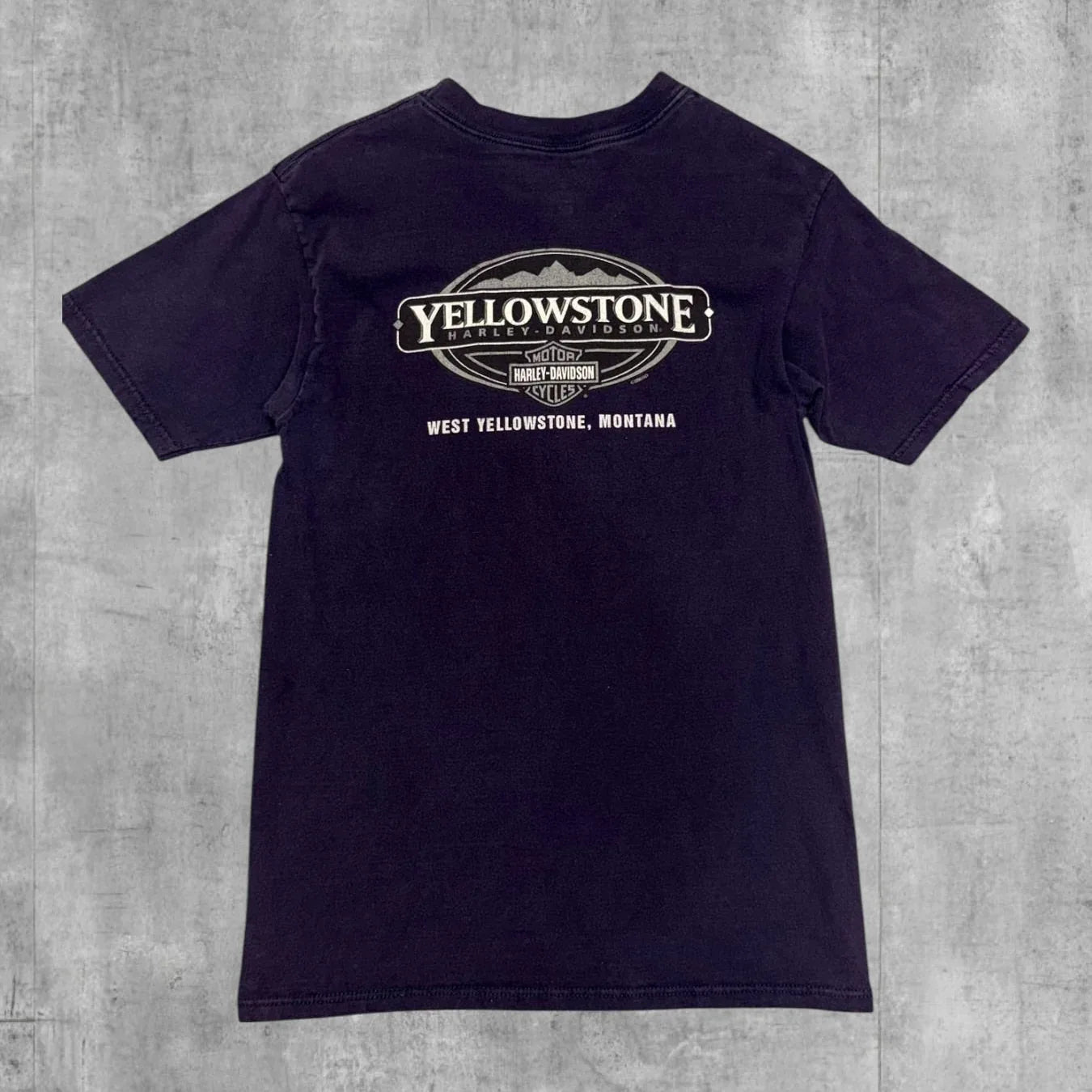 VINTAGE HARLEY DAVIDSON YELLOWSTONE WOLF TEE - Grandmaster Vintage