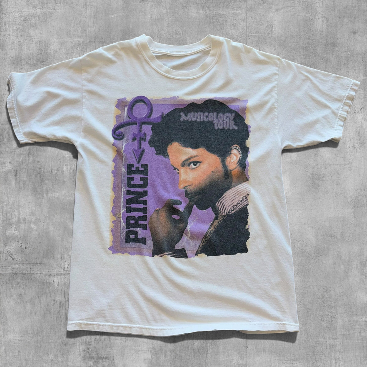 VINTAGE PRINCE MUSICOLOGY WORLD TOUR TEE - 2004 - XL