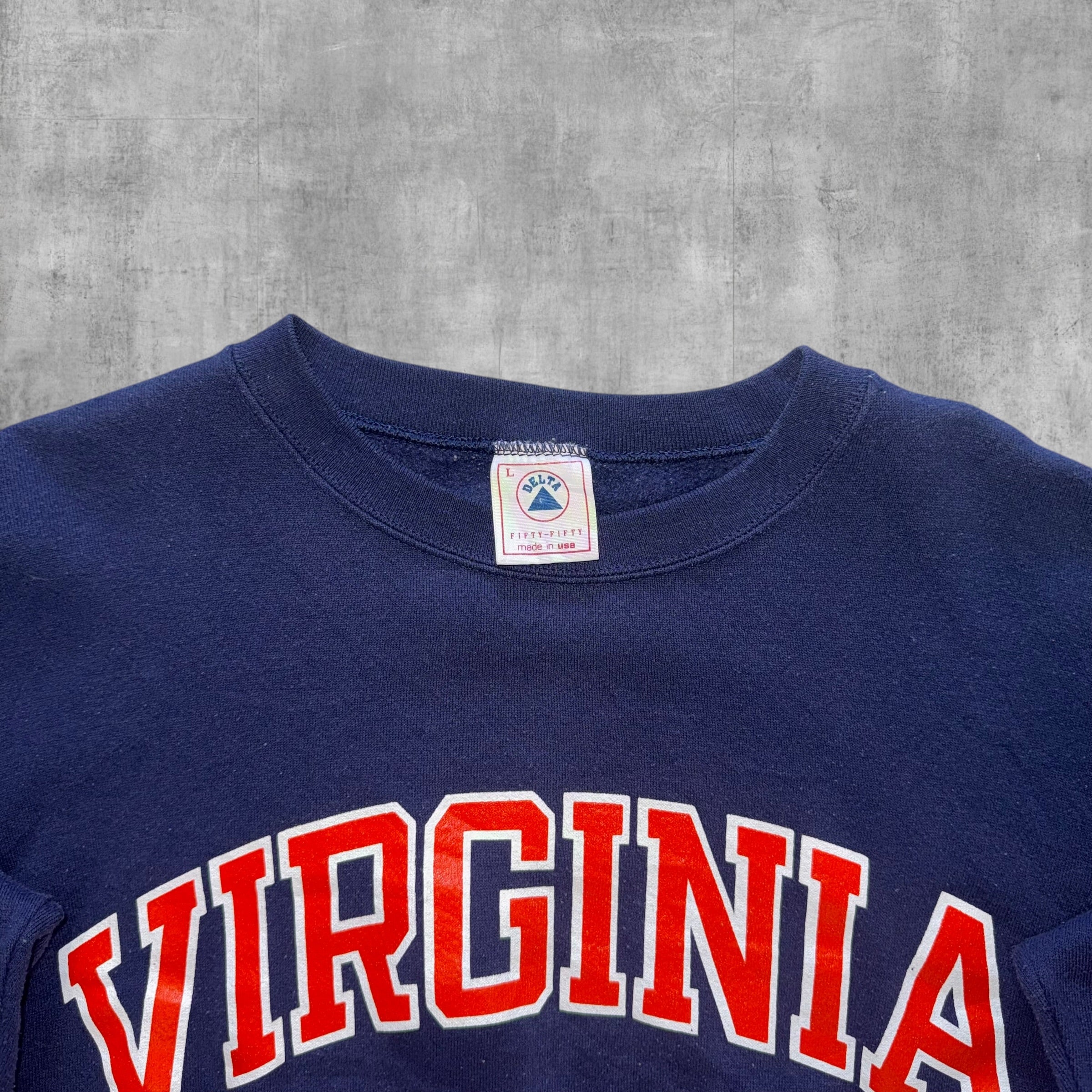 VINTAGE VIRGINIA SPELL-OUT SWEATSHIRT - L