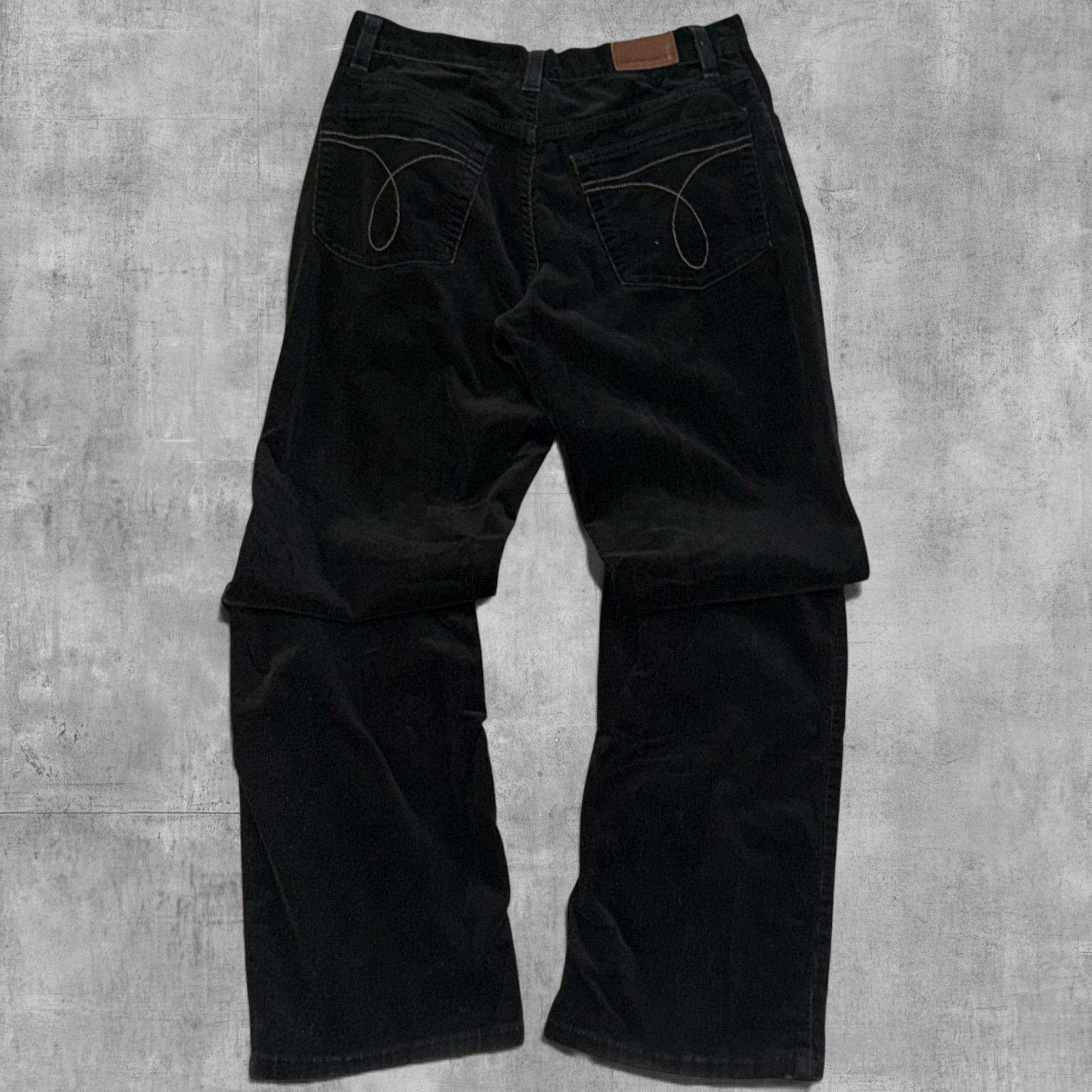 VINTAGE CALVIN KLIEN RELAX FIT BLACK CORDUROY - 6X30