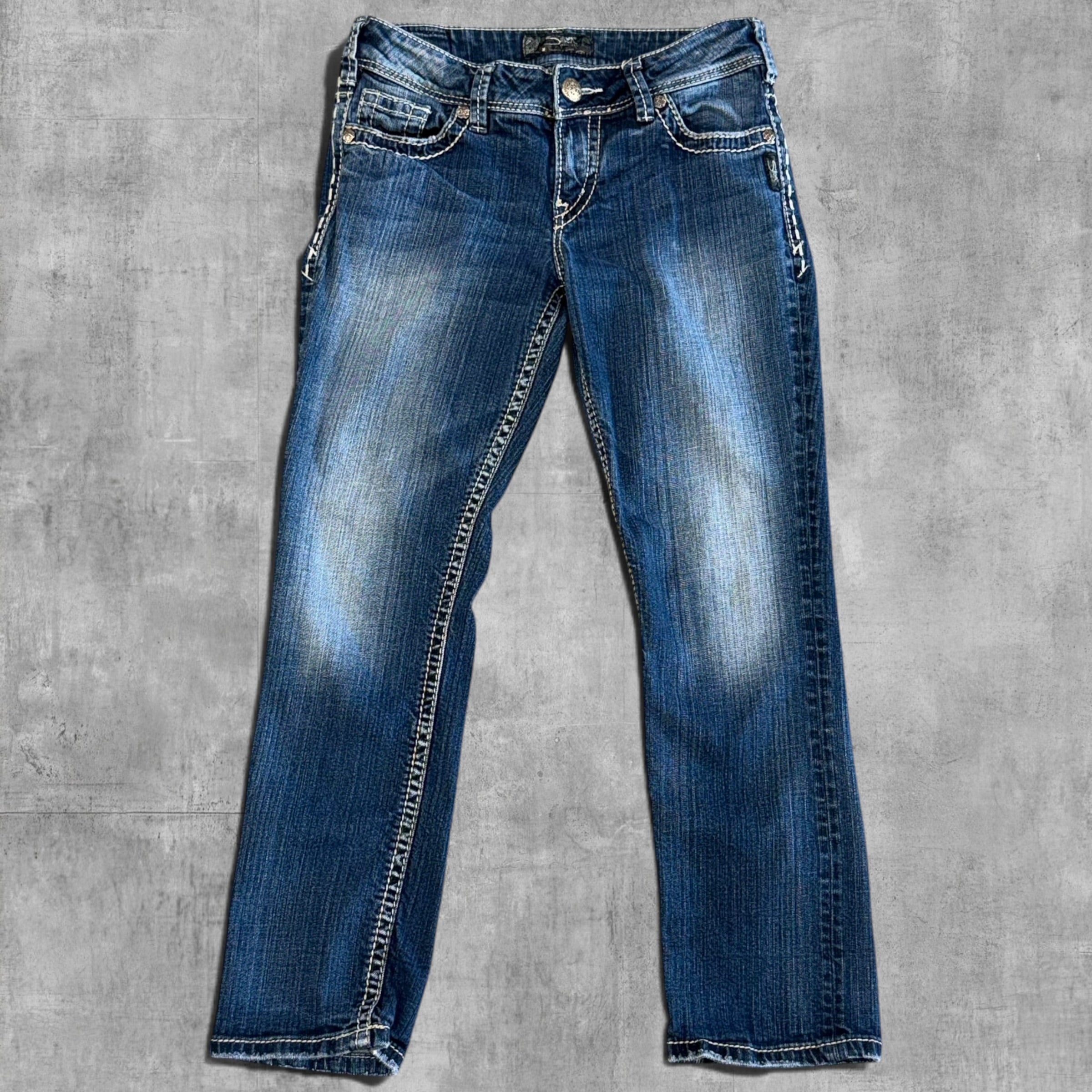 VINTAGE SILVER JEANS CO LOW RISE CAPRI - 6X22