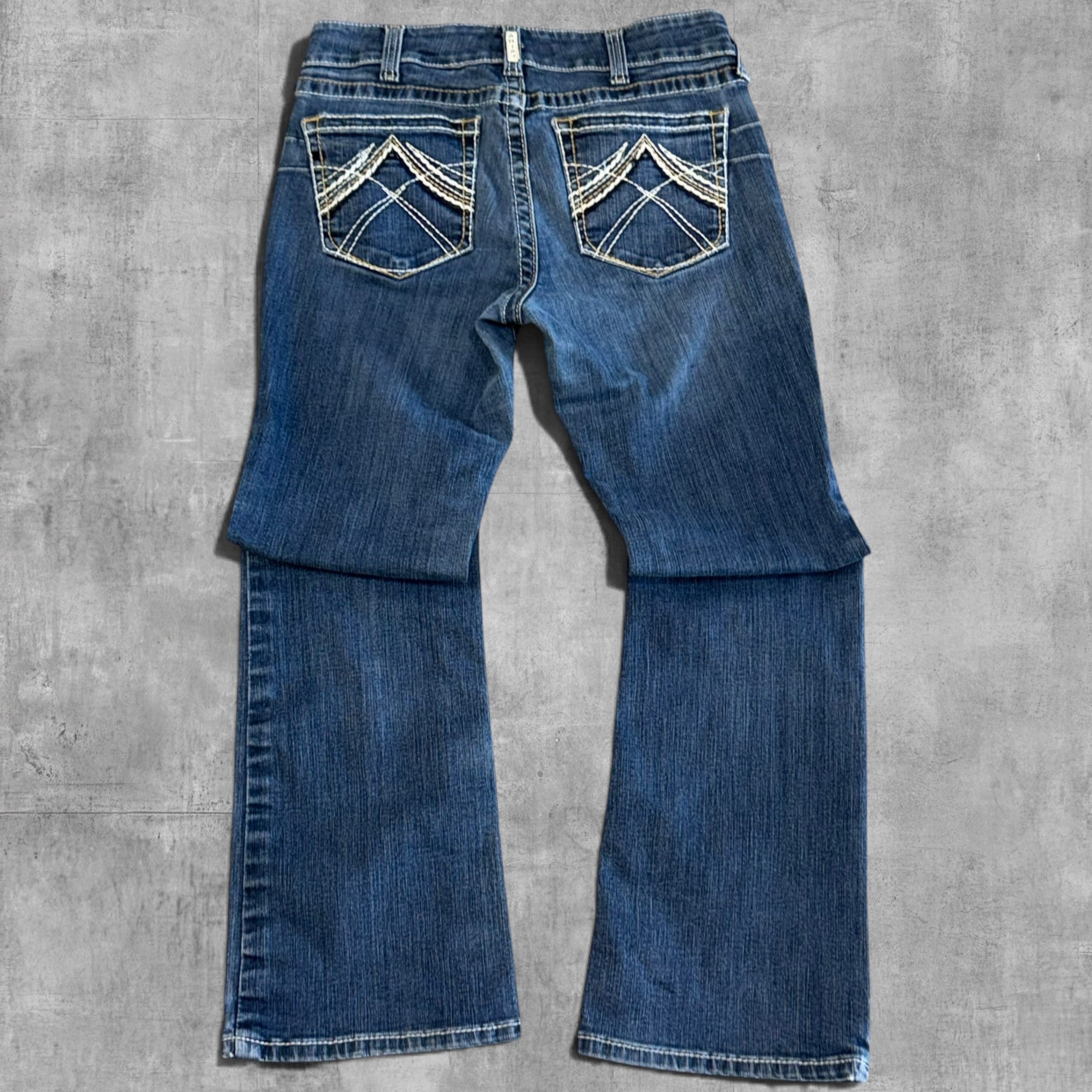 VINTAGE ARIAT LOW RISE BOOT CUT DENIM - 10X30