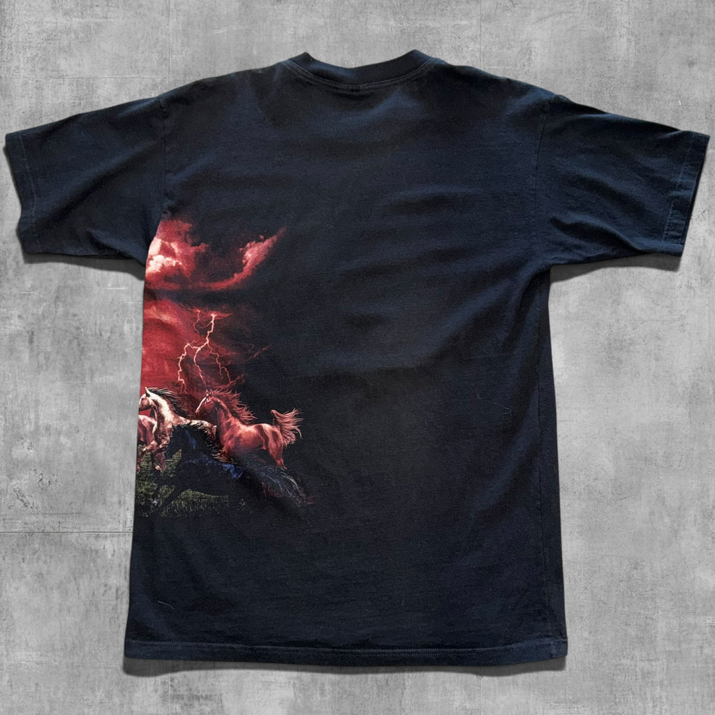 VINTAGE OUTBACK AUSTRALIA AOP HORSE TEE - XL