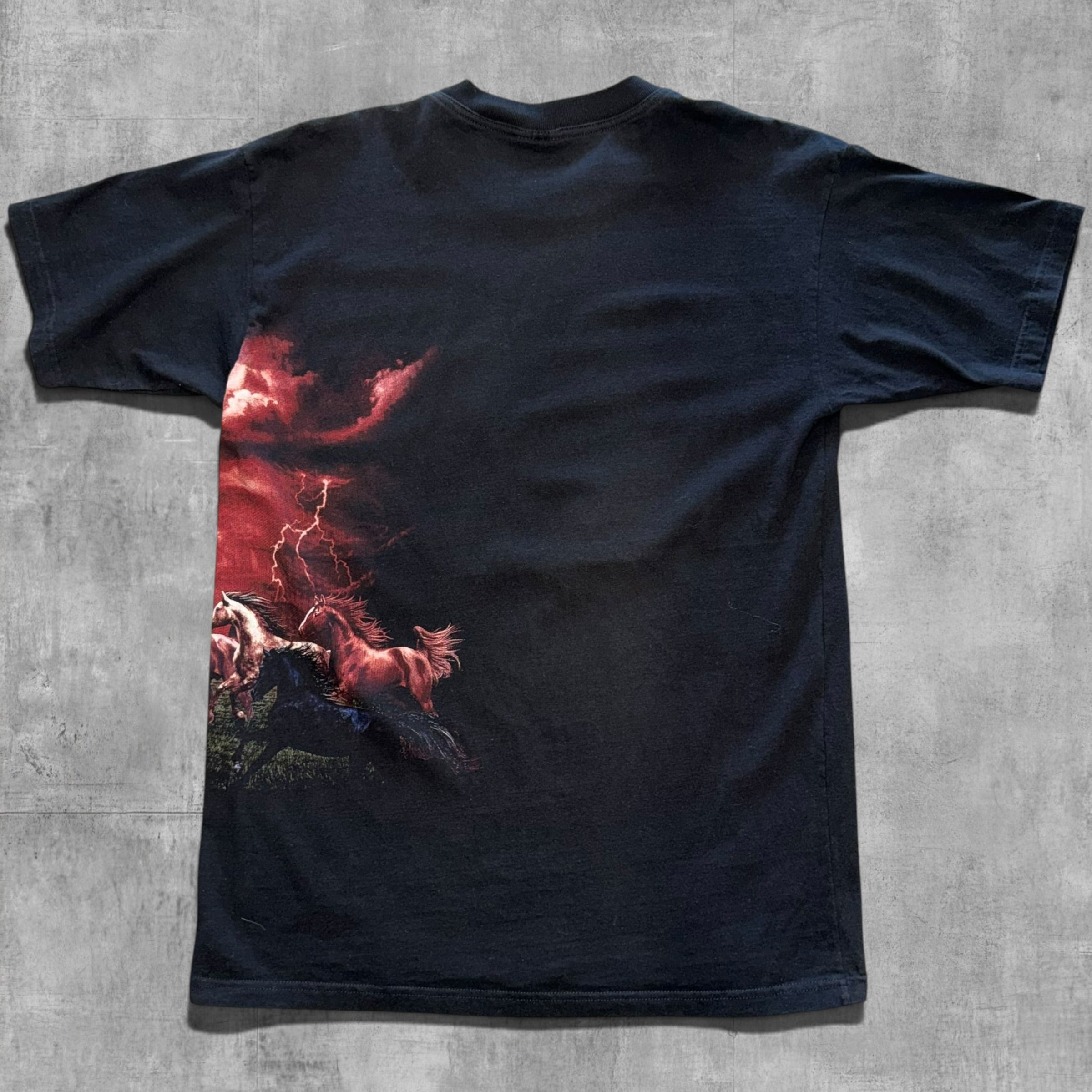 VINTAGE OUTBACK AUSTRALIA AOP HORSE TEE - XL