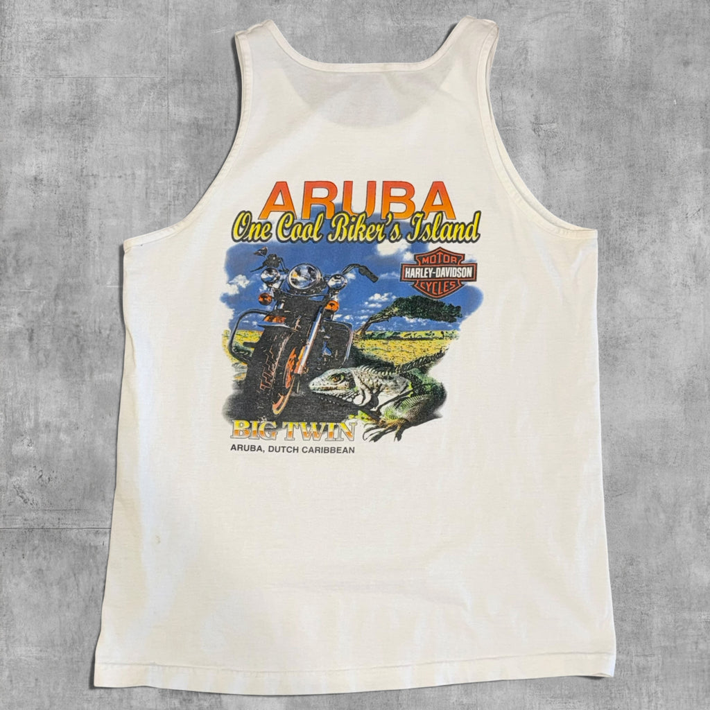VINTAGE HARLEY DAVIDSON BIG TWIN ARUBRA DUTCH CARIBBEAN - L - 2001
