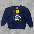 VINTAGE MICHIGAN WOLVERINES MARCHING BAND EMBROIDERED SWEATSHIRT - L