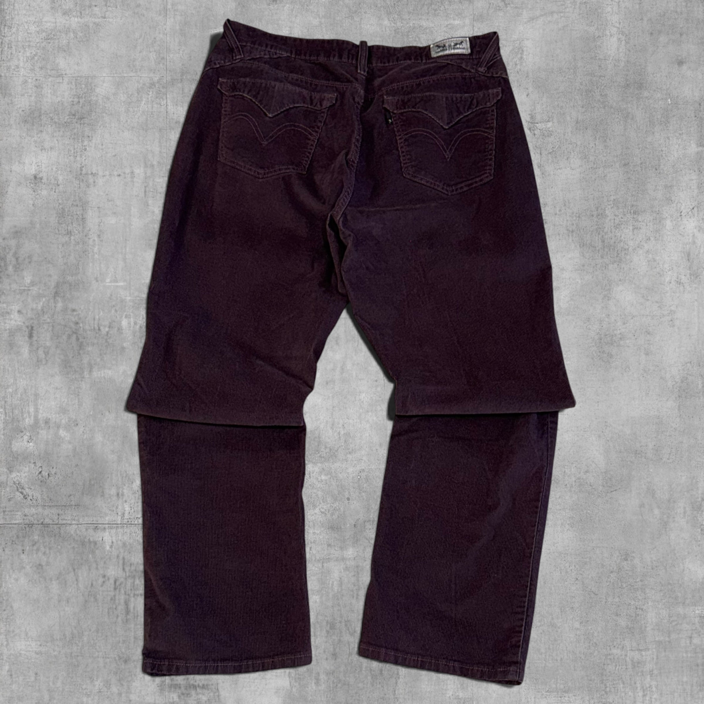 VINTAGE LEVI’S 505 STRAIGHT LEG PURPLE CORDUROY PANT - 14X32