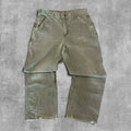 CARHARTT OLIVE GREEN DUNGAREE CARPENTER JEANS - 32X30