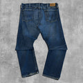 VINTAGE POLO RALPH LAUREN INDIGO WASHED VARICK SLIM STRAIGHT DENIM - 38X32