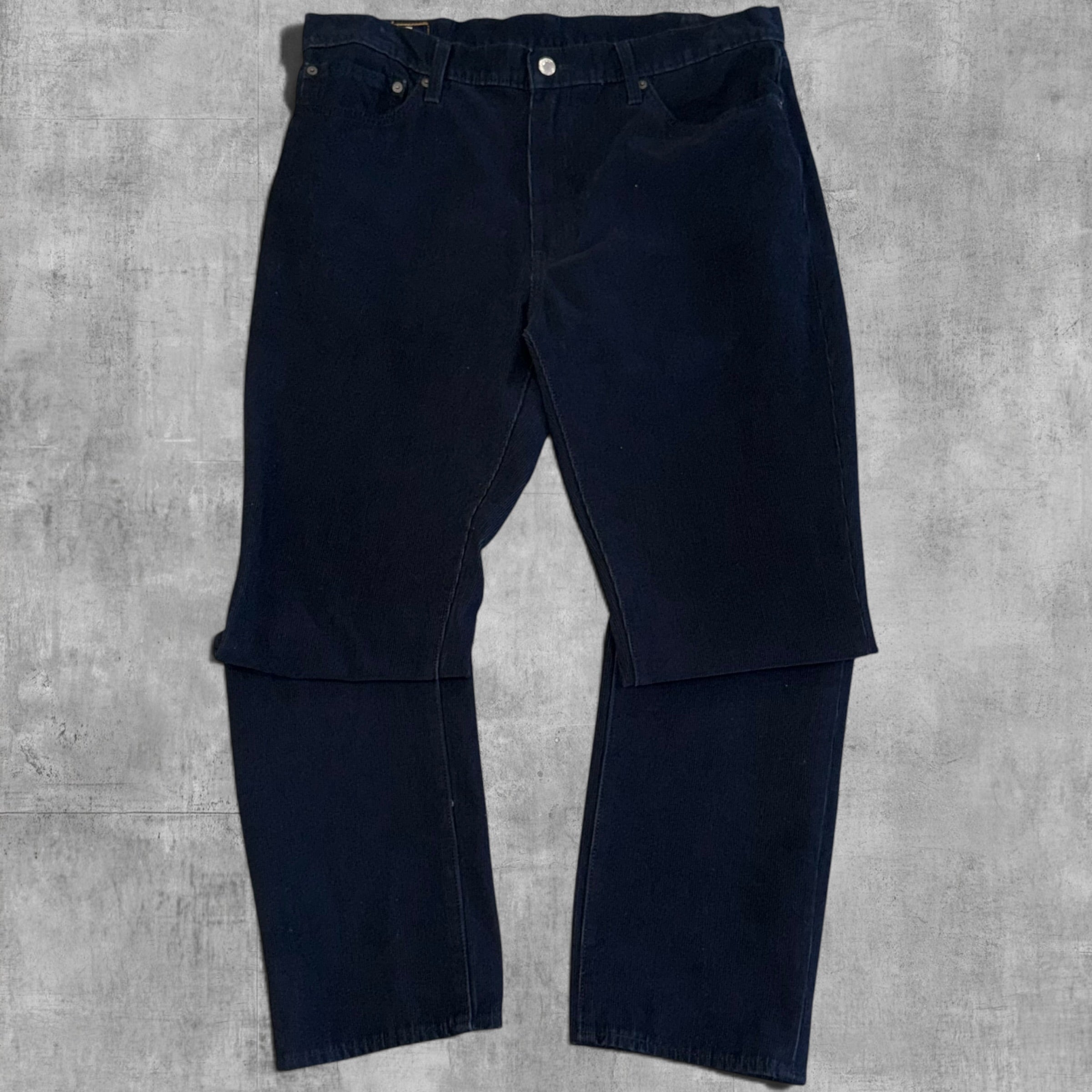 VINTAGE LEVI’S 511 BLACK CORDUROY PANTS - 38X32