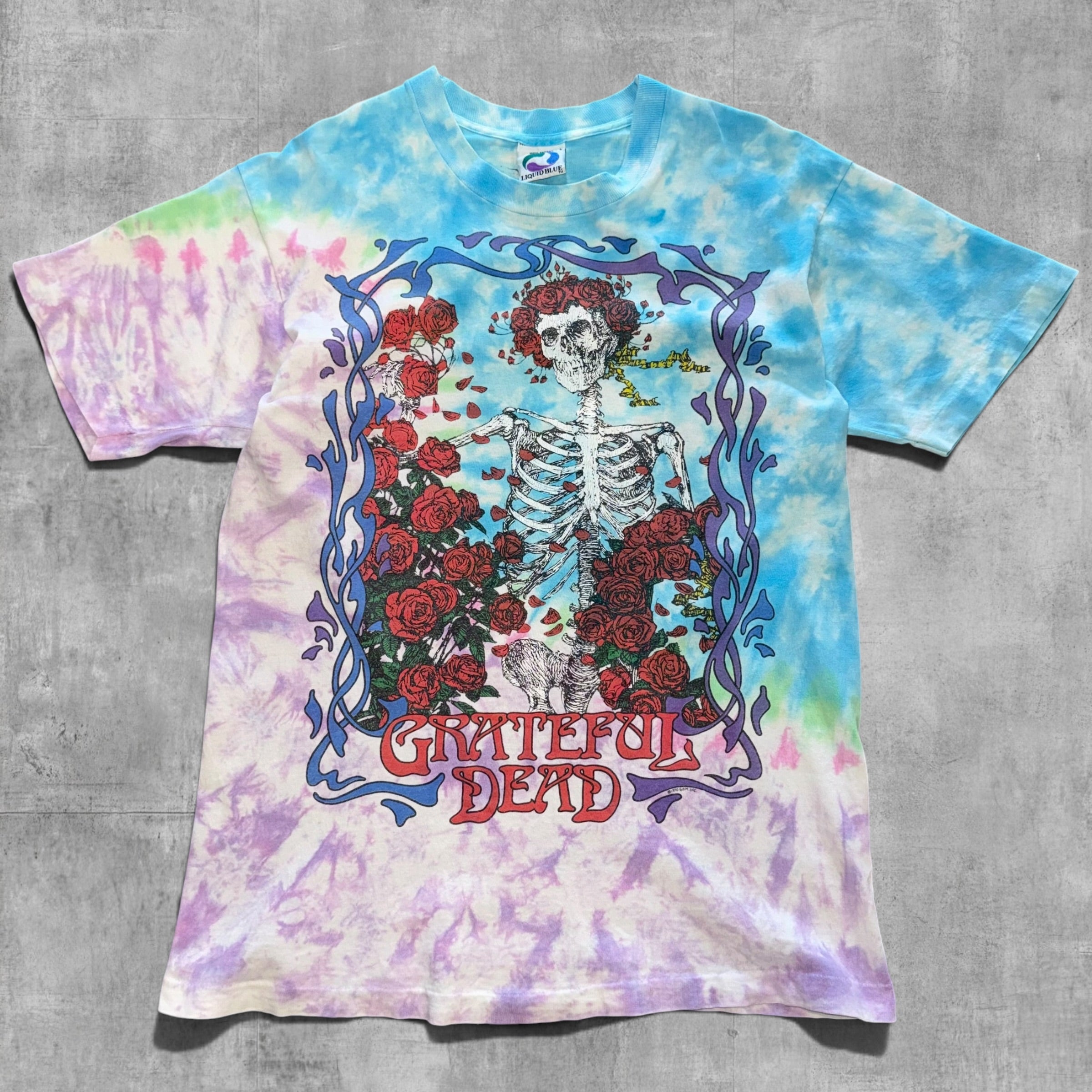 VINTAGE GRATEFUL DEAD, BERTHA TEE - 1990 - L