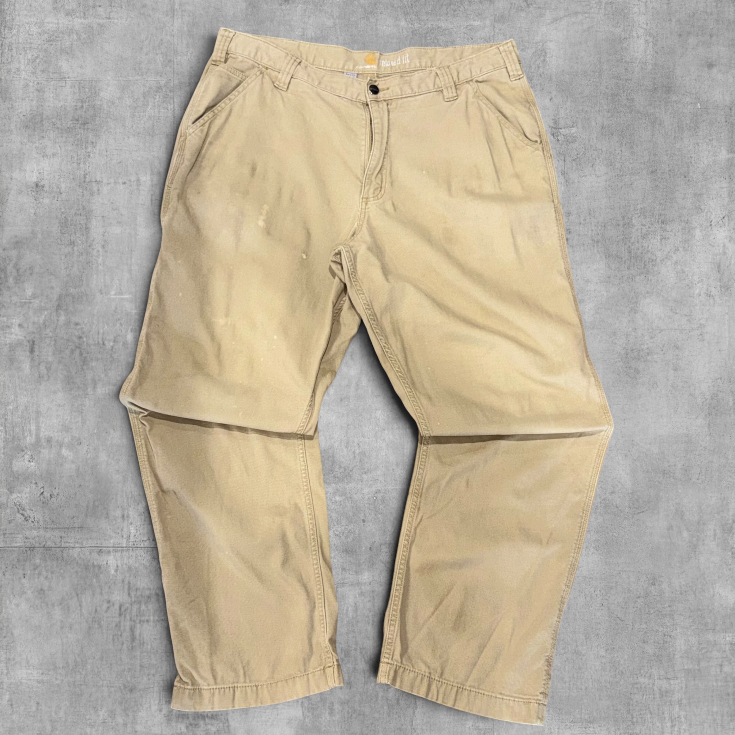 CARHARTT TAN RELAXED FIT PANT - 38X32