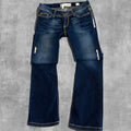 VINTAGE BKE LOW RISE INDIGO DENIM - 6X28