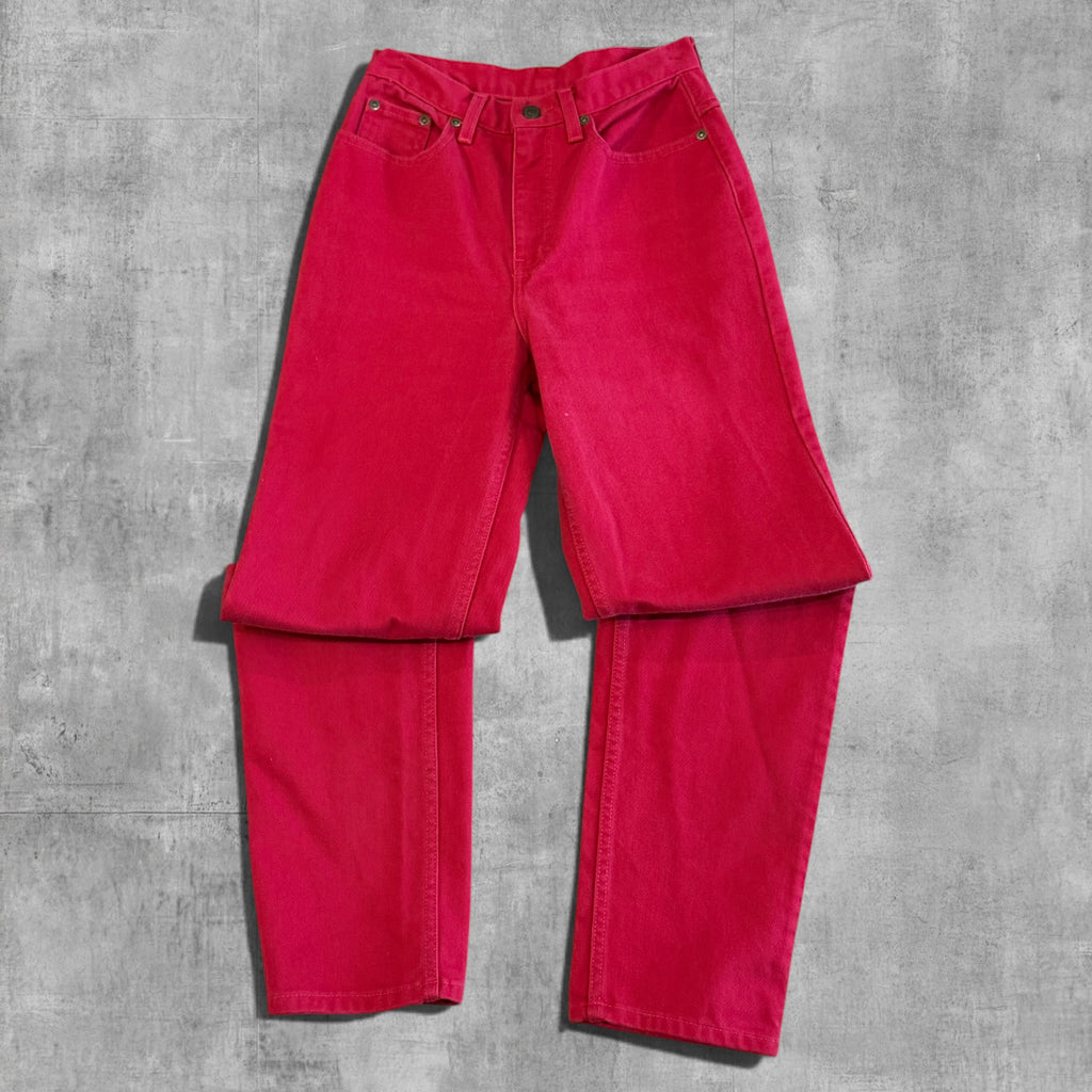 VINTAGE JEANOLOGY RELAX TAPERED RED DENIM - 6X30