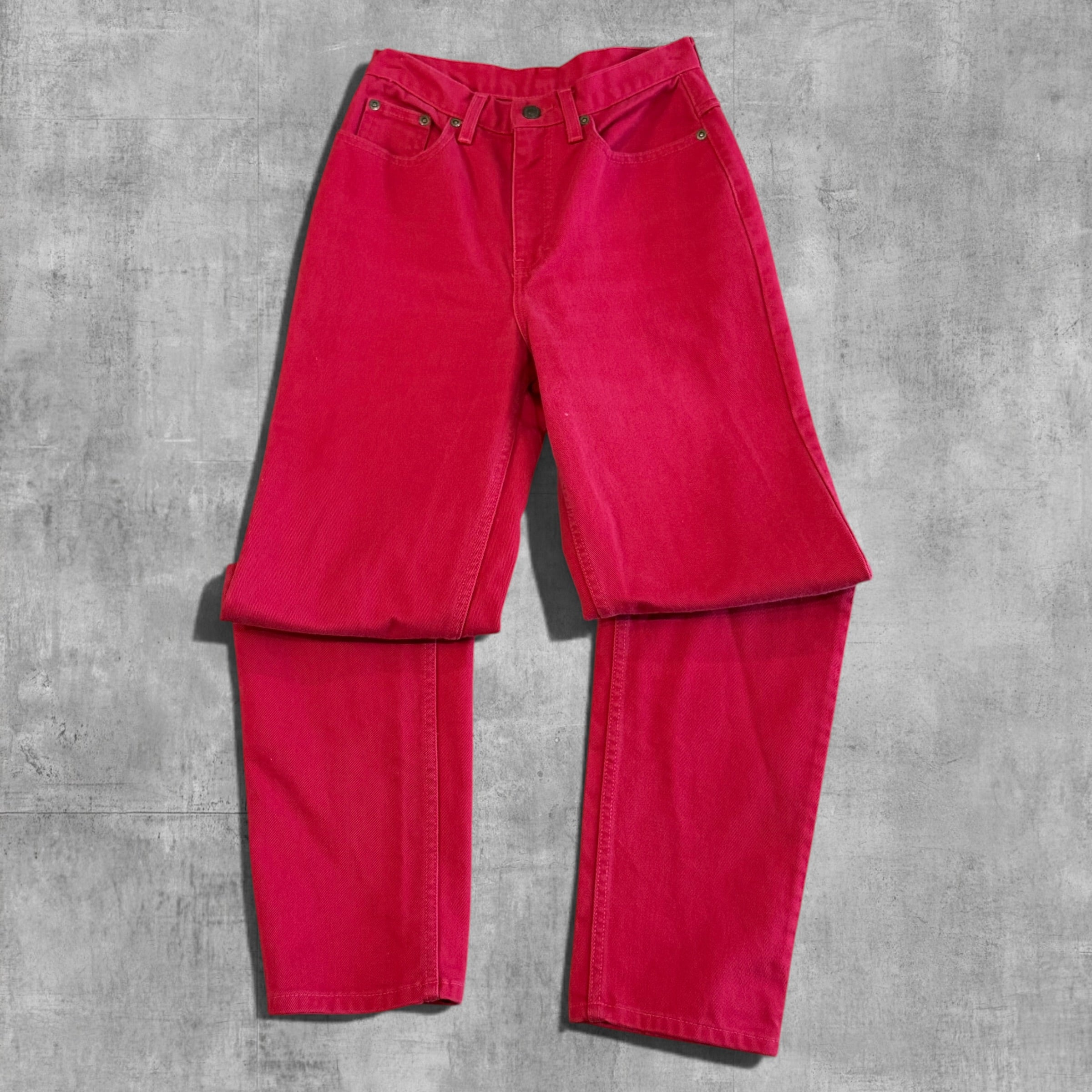 VINTAGE JEANOLOGY RELAX TAPERED RED DENIM - 6X30