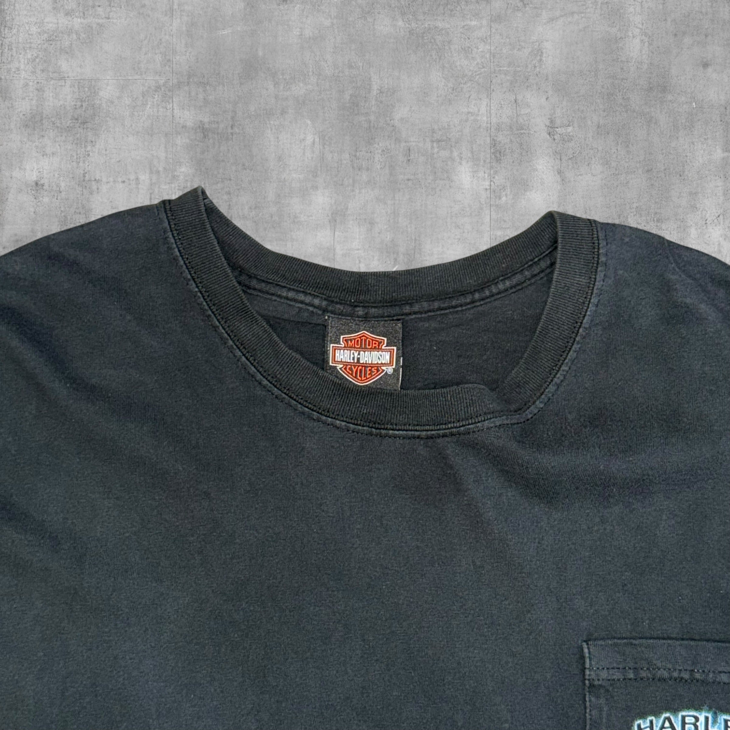 VINTAGE HARLEY DAVIDSON BARNETT EL PASSO TEXAS - 3XL (BOXY) - 2006