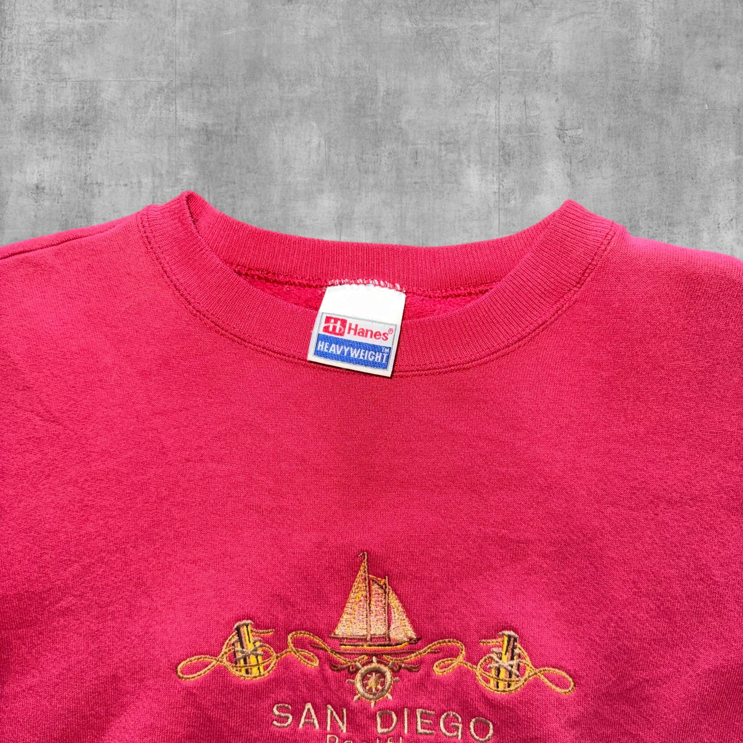 VINTAGE SAN DIEGO EMBROIDERED SWEATSHIRT - L