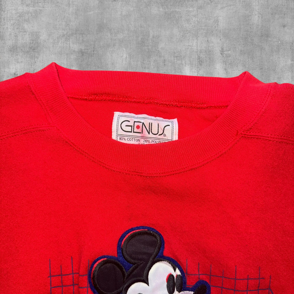VINTAGE EMBROIDERED MICKEY MOUSE SKETCH SWEATSHIRT - L