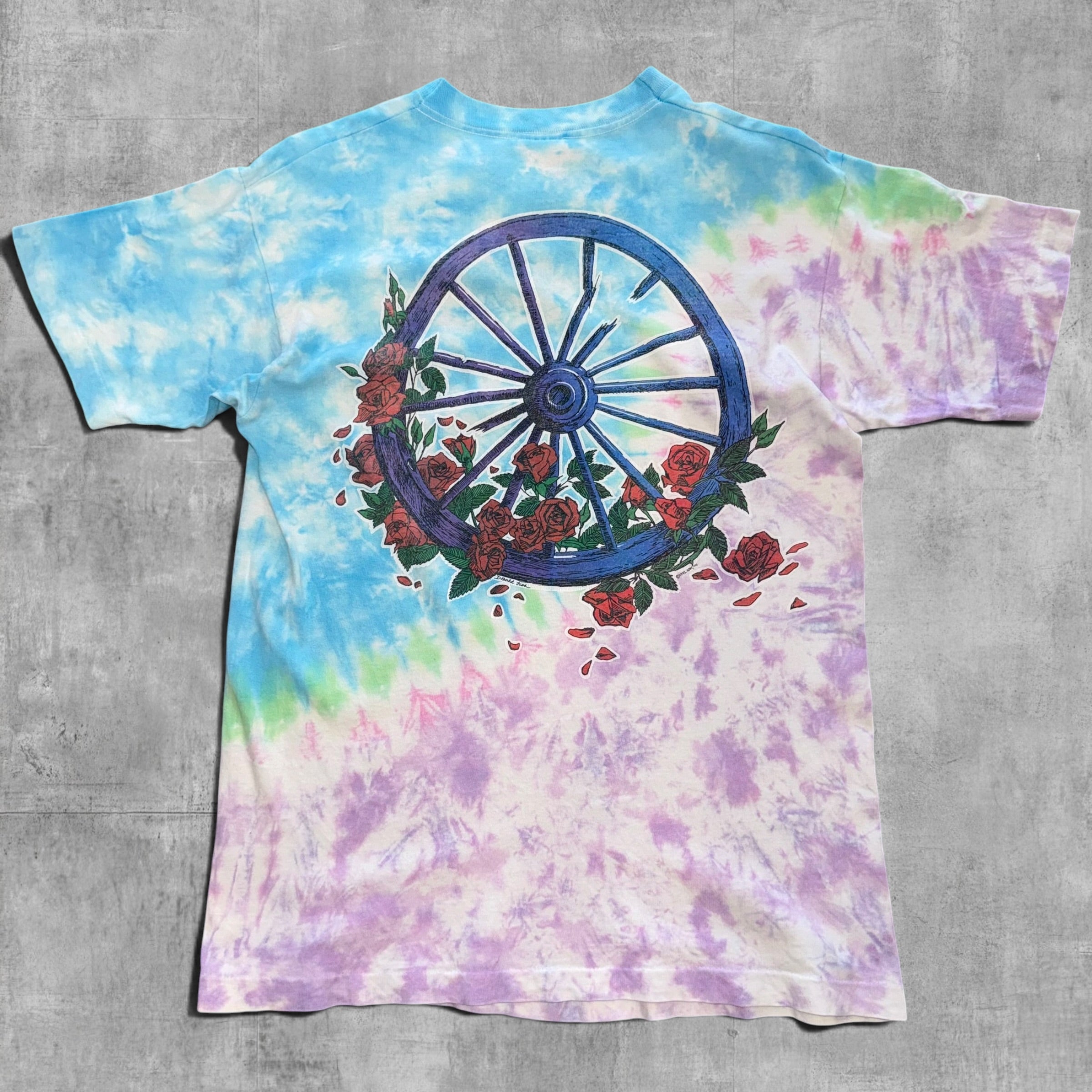 VINTAGE GRATEFUL DEAD, BERTHA TEE - 1990 - L