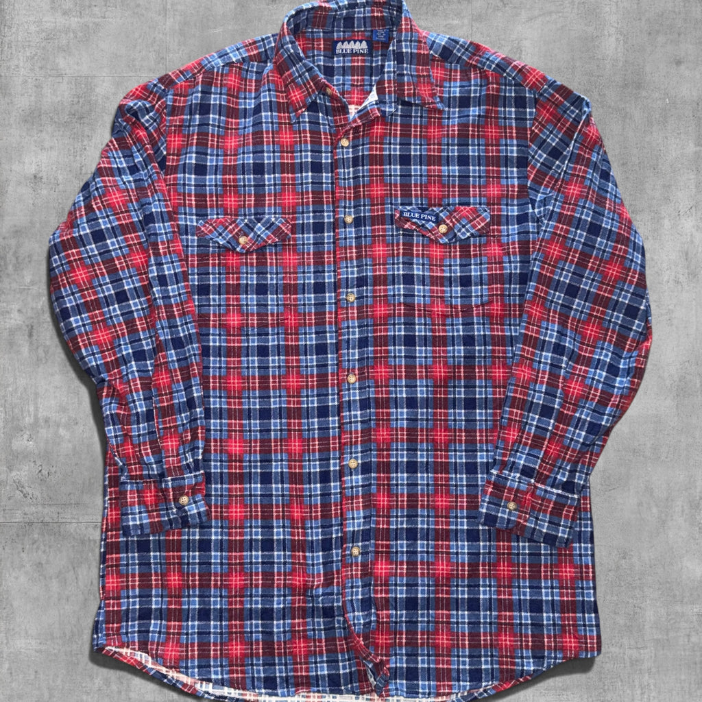 VINTAGE BLUE PINE FLANNO