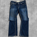 VINTAGE ARIAT REAL, LOW RISE INDIGO DENIM - 14X34