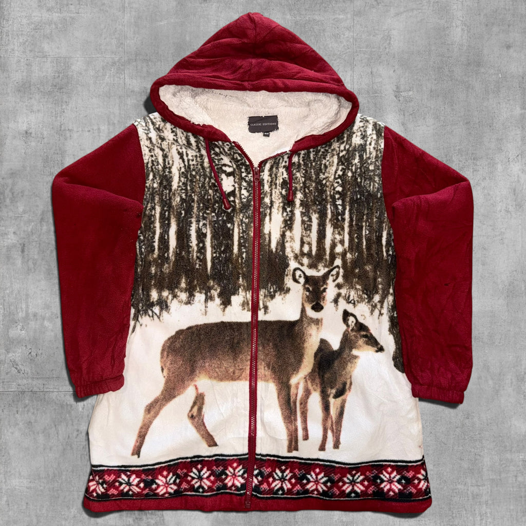 VINTAGE DEER CLASSIC EDITION HODDED FLEECE