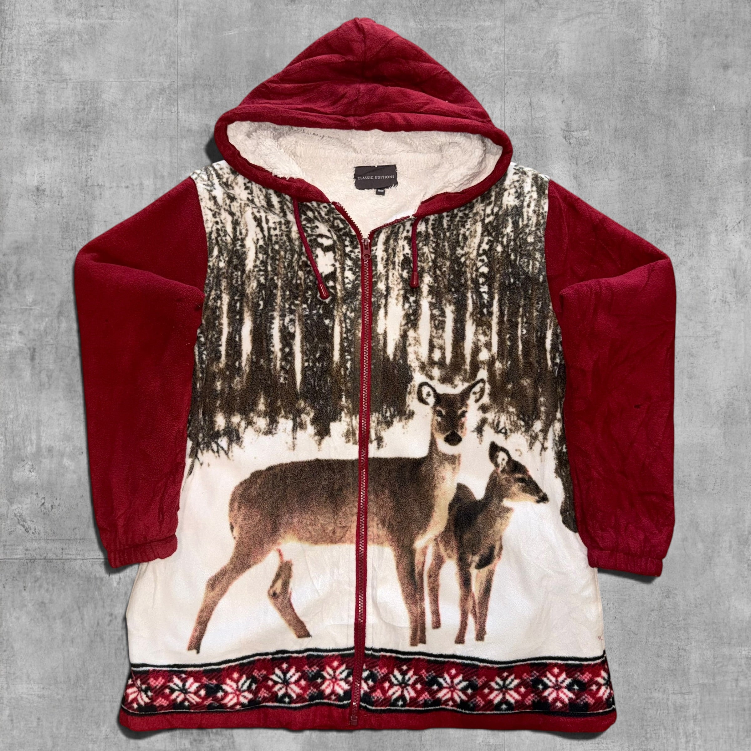 VINTAGE DEER CLASSIC EDITION HODDED FLEECE